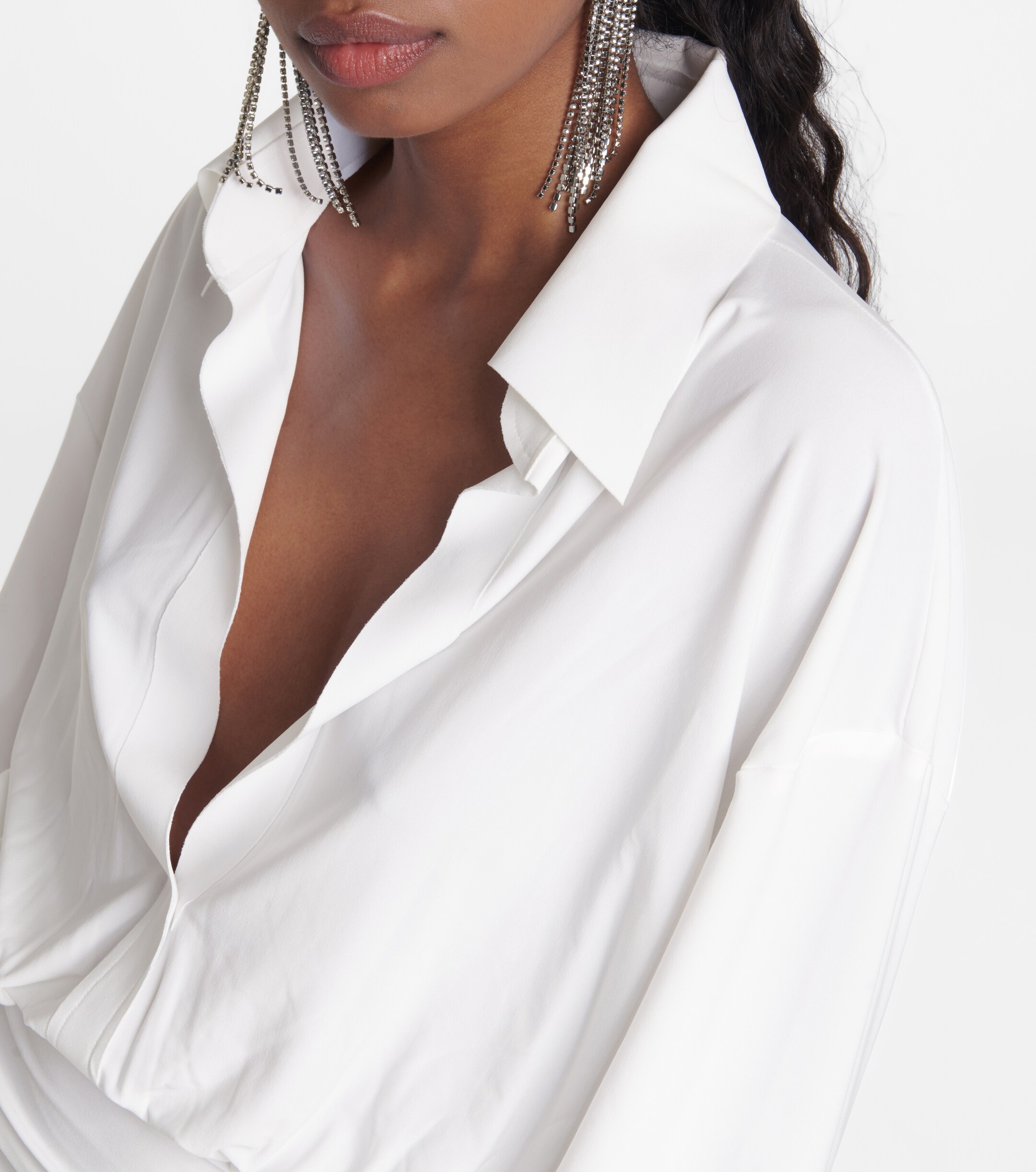 Norma Kamali Ruched shirt dress
