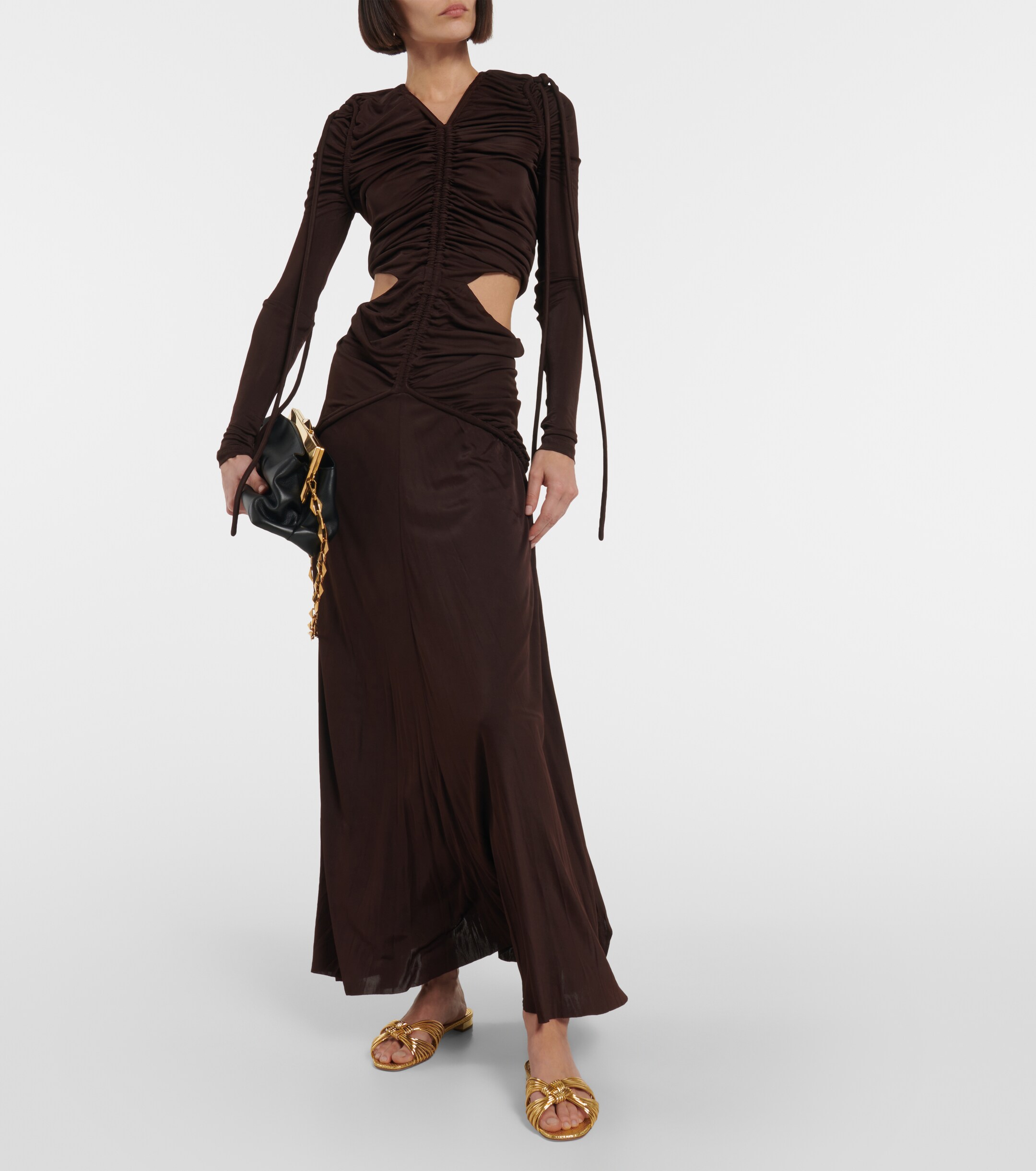 AQUAZZURA Club leather sandals thumbnail