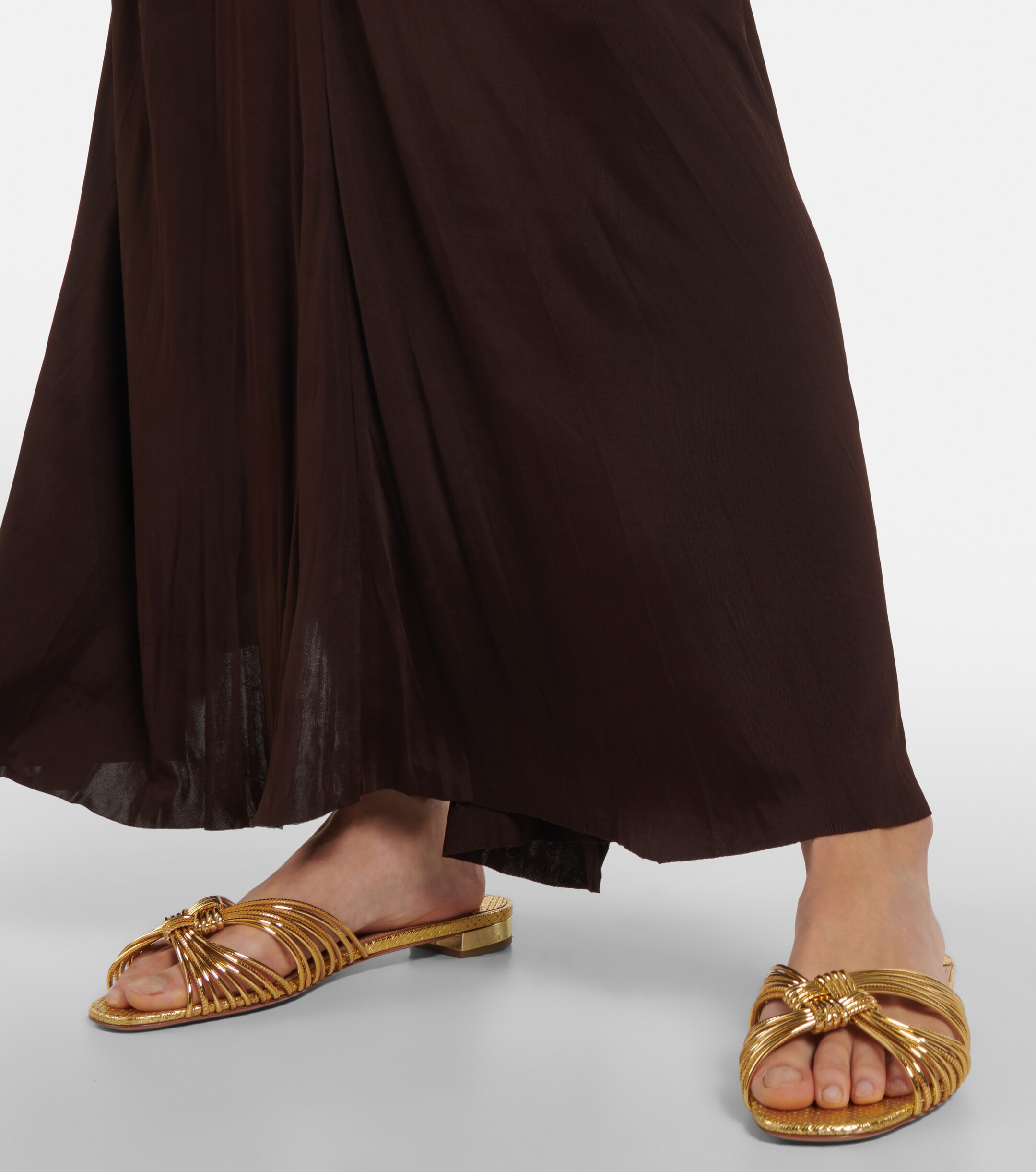 AQUAZZURA Club leather sandals thumbnail
