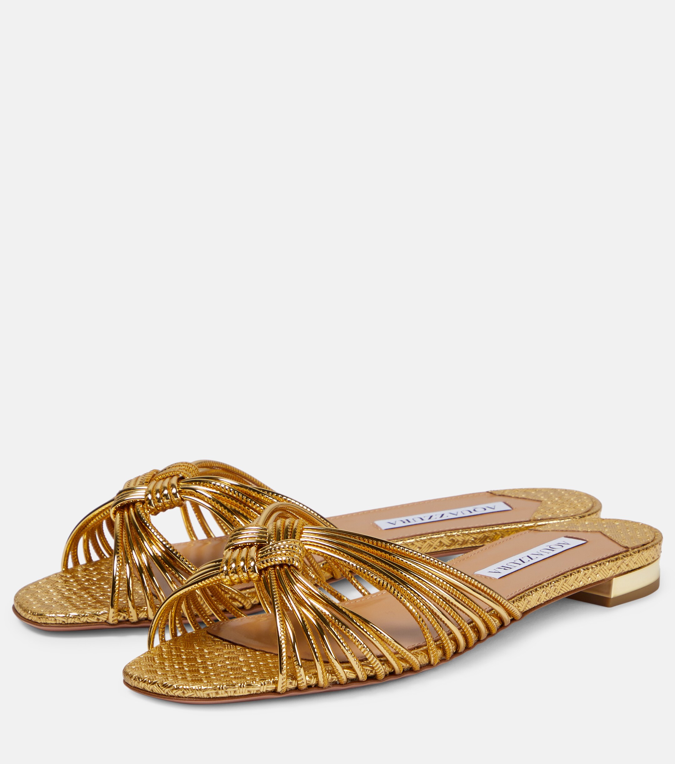 AQUAZZURA Club leather sandals thumbnail