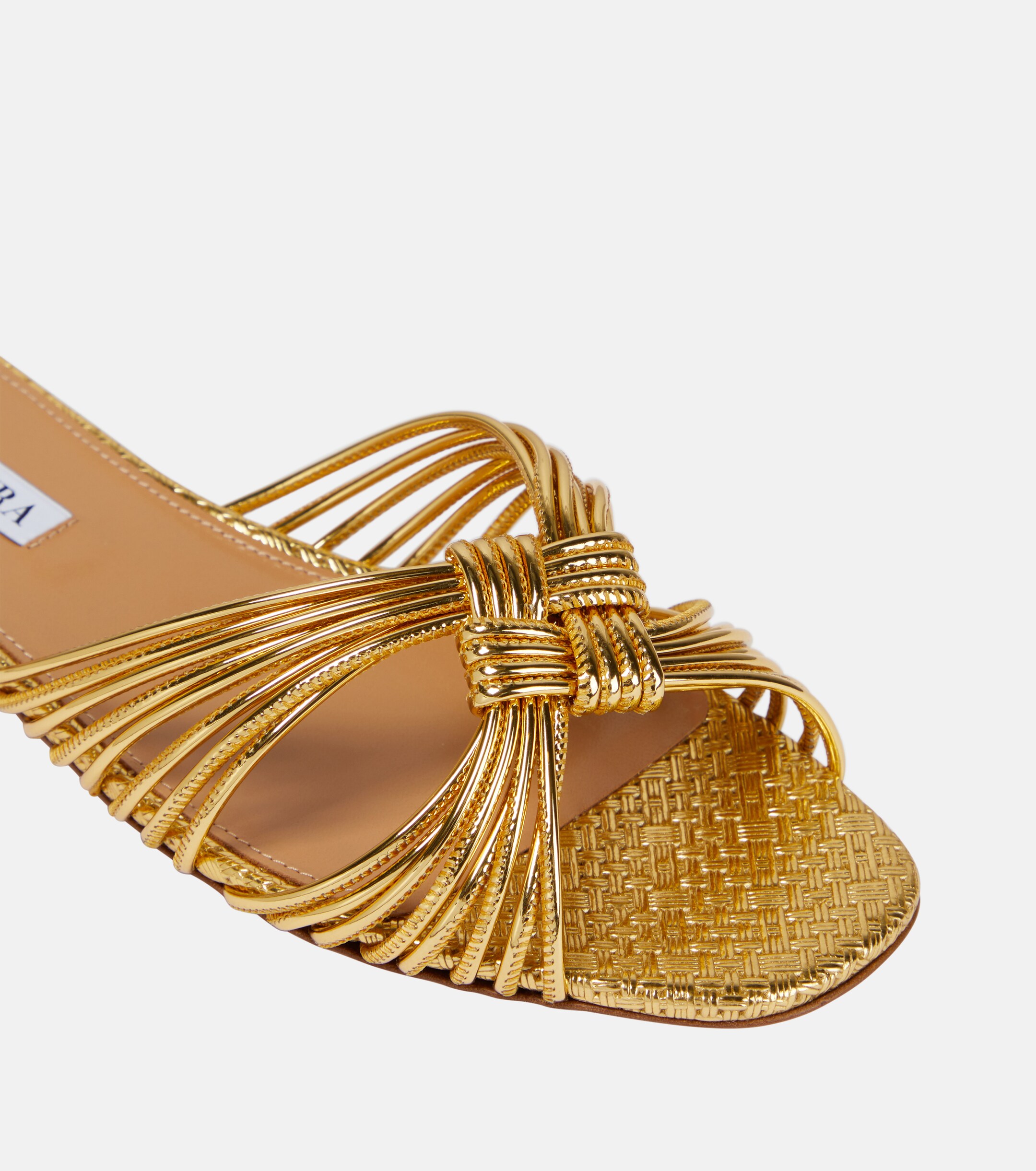 AQUAZZURA Club leather sandals thumbnail