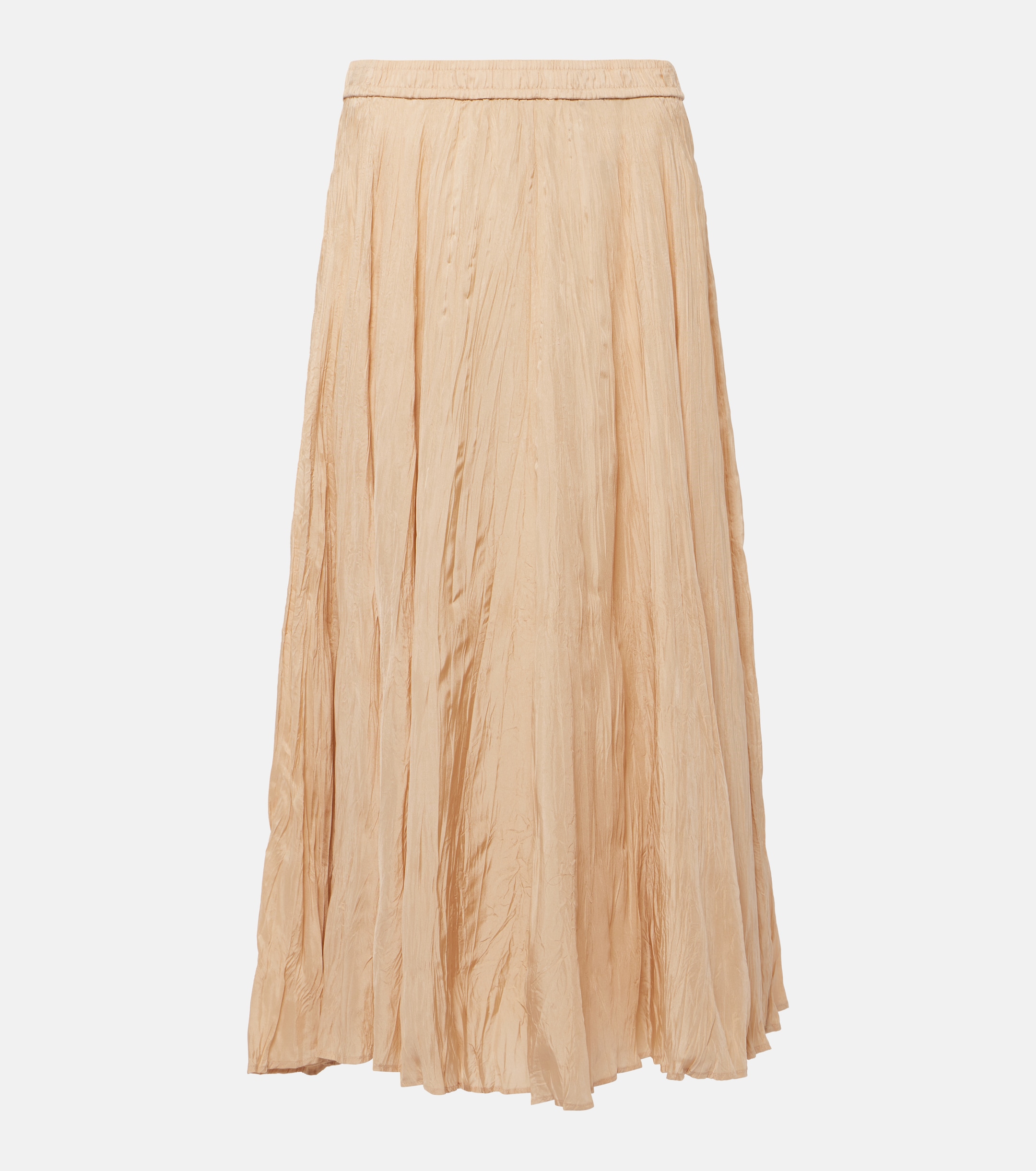 JOSEPH Sully pleated habotai silk midi skirt