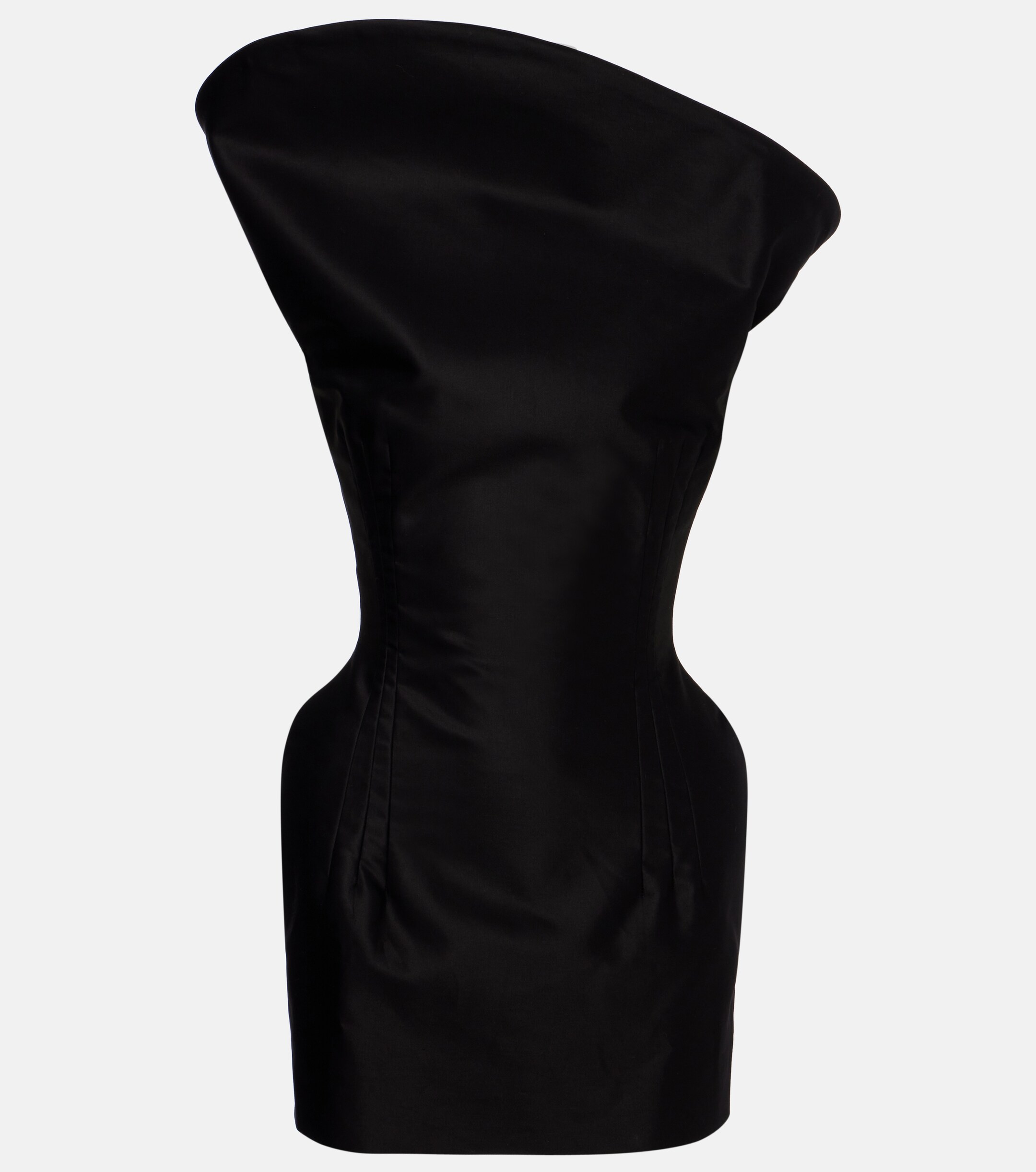magda butrym corset dress Asymmetric cotton corset dress in black - Magda Butrym