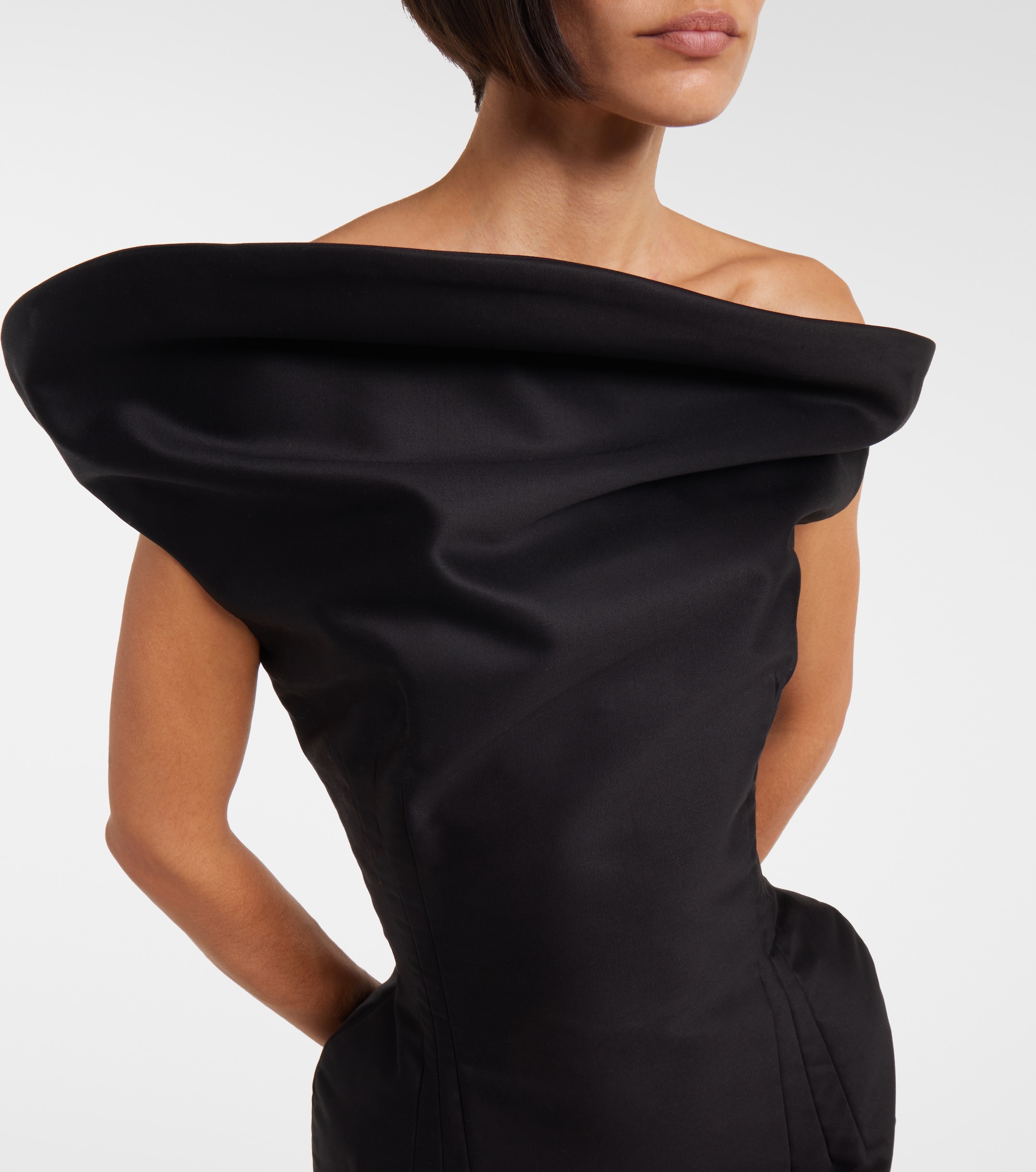 Magda Butrym - Asymmetric cotton corset dress | Plush Magda Butrym - Asymmetric cotton corset dress | Plush