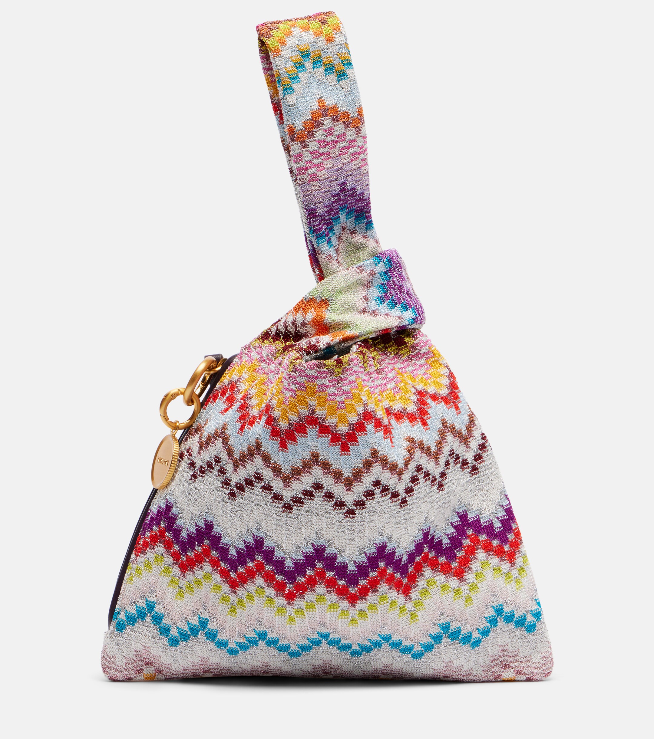 Missoni Zigzag Small jacquard top-handle bag
