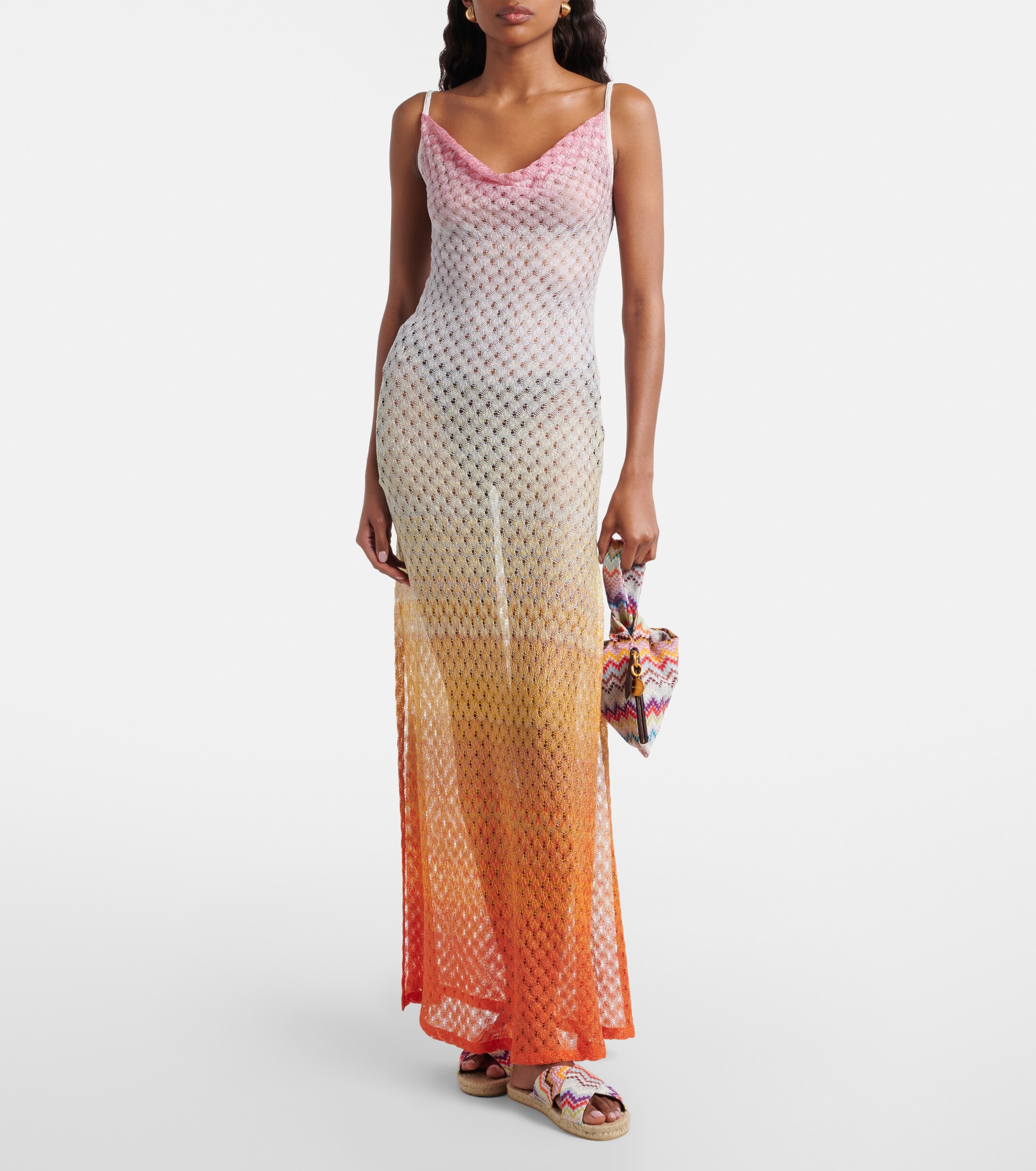 Missoni Zigzag Small jacquard top-handle bag
