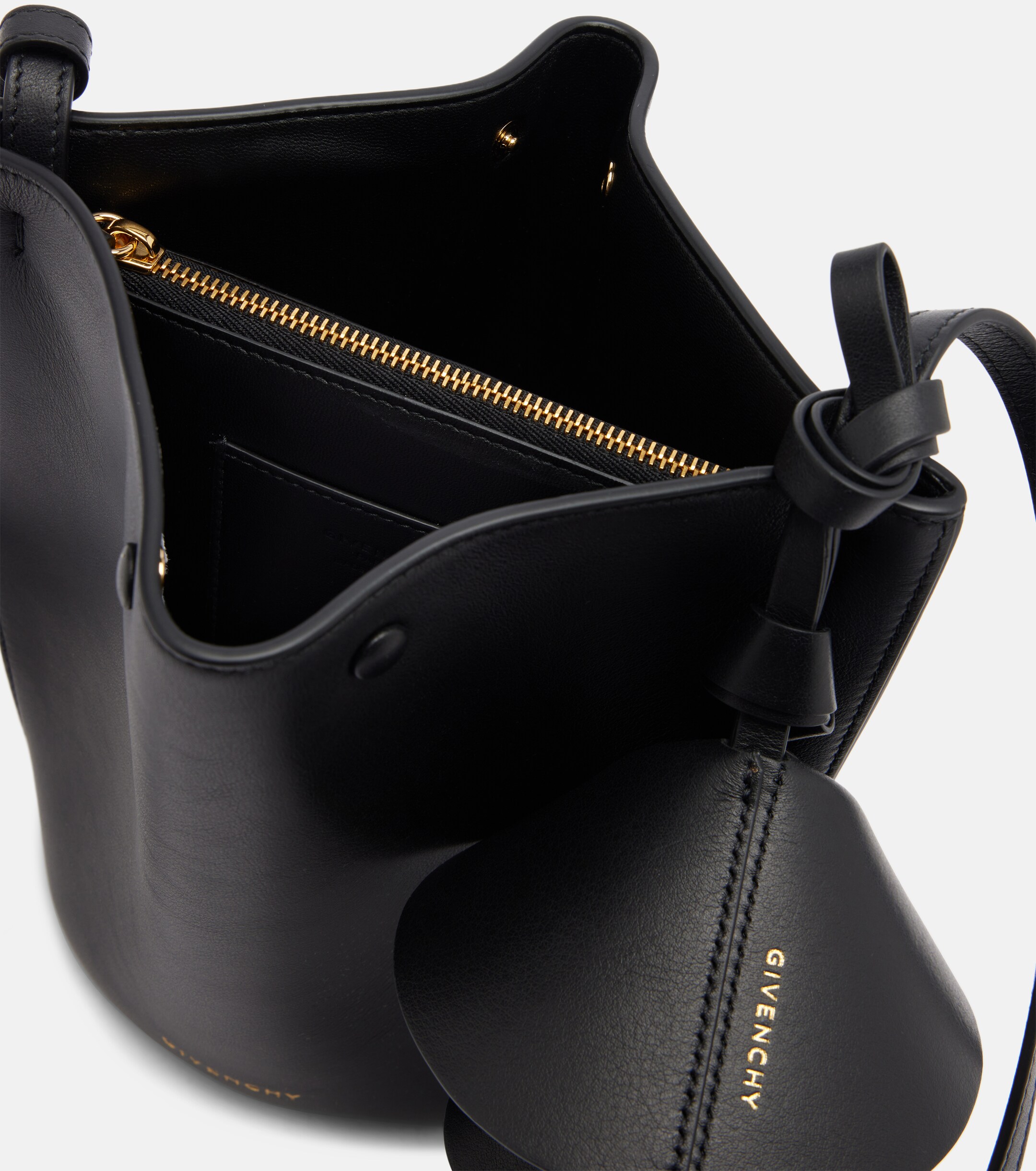 Givenchy Snap Mini leather bucket bag