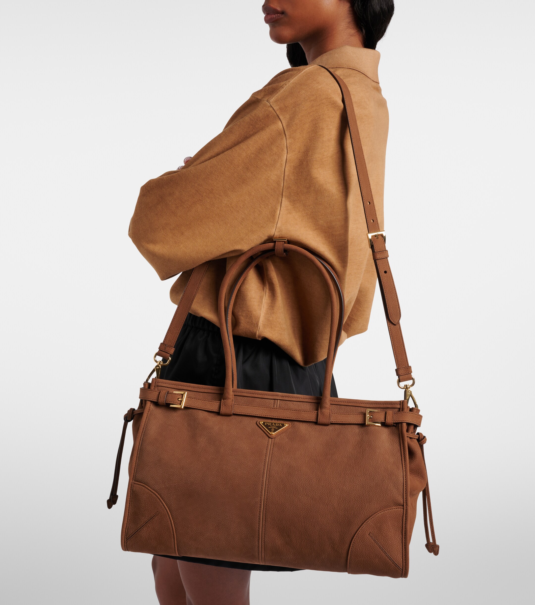 Prada Prada Bonnie Large leather shoulder bag