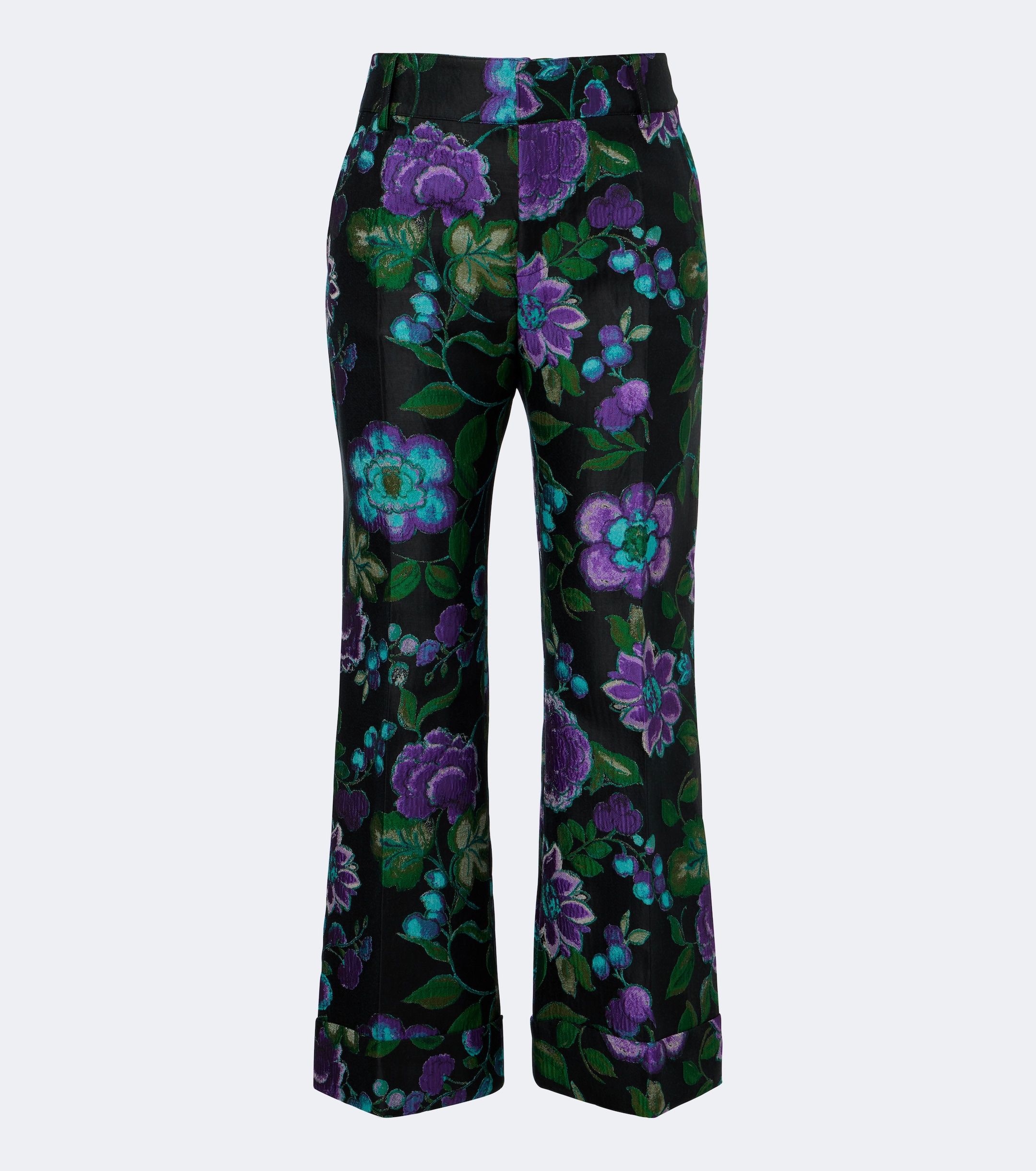 La DoubleJ La DoubleJ Hendrix floral jacquard straight pants