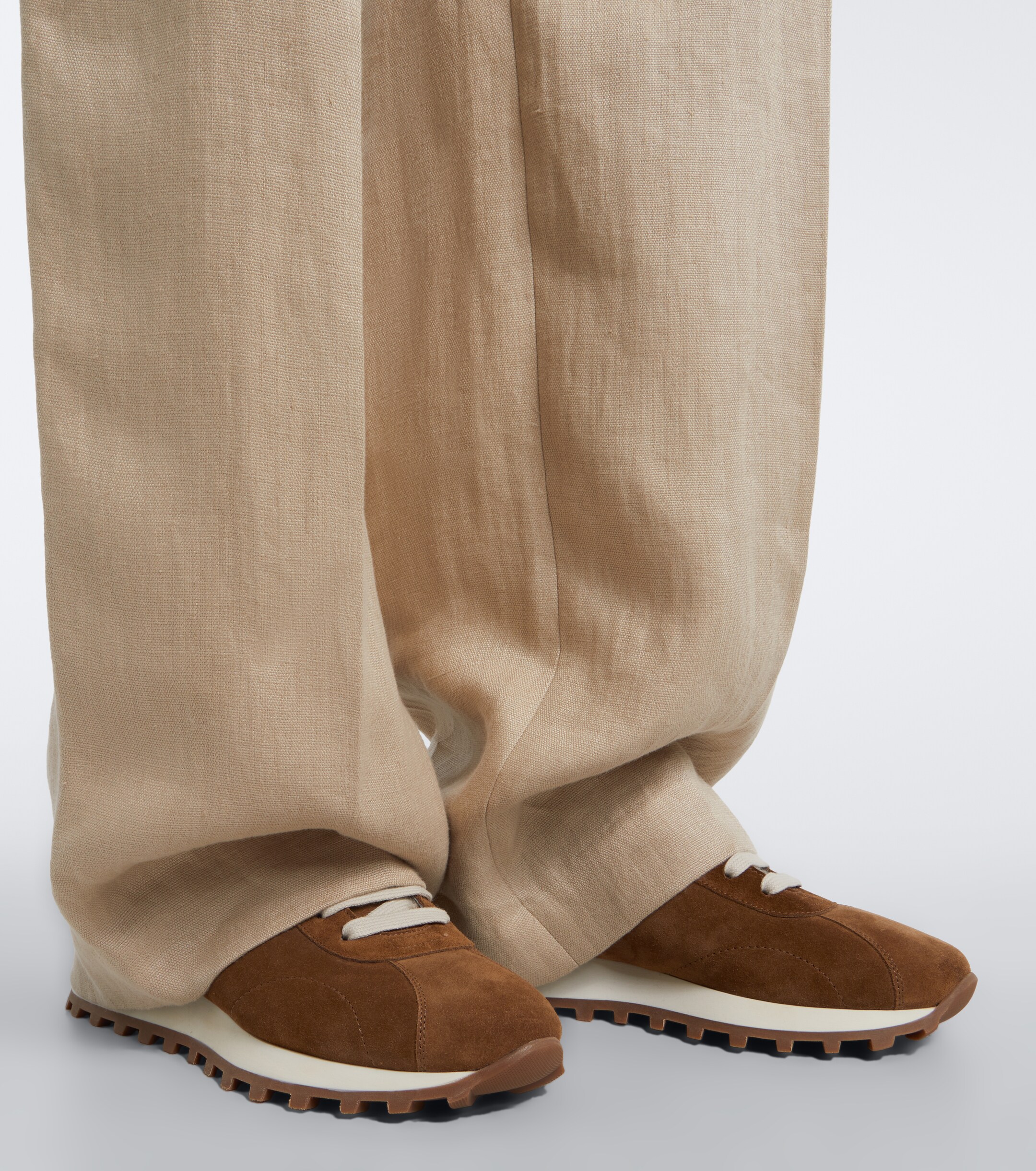 Brunello Cucinelli Brunello Cucinelli Monili shearling-lined suede sneakers