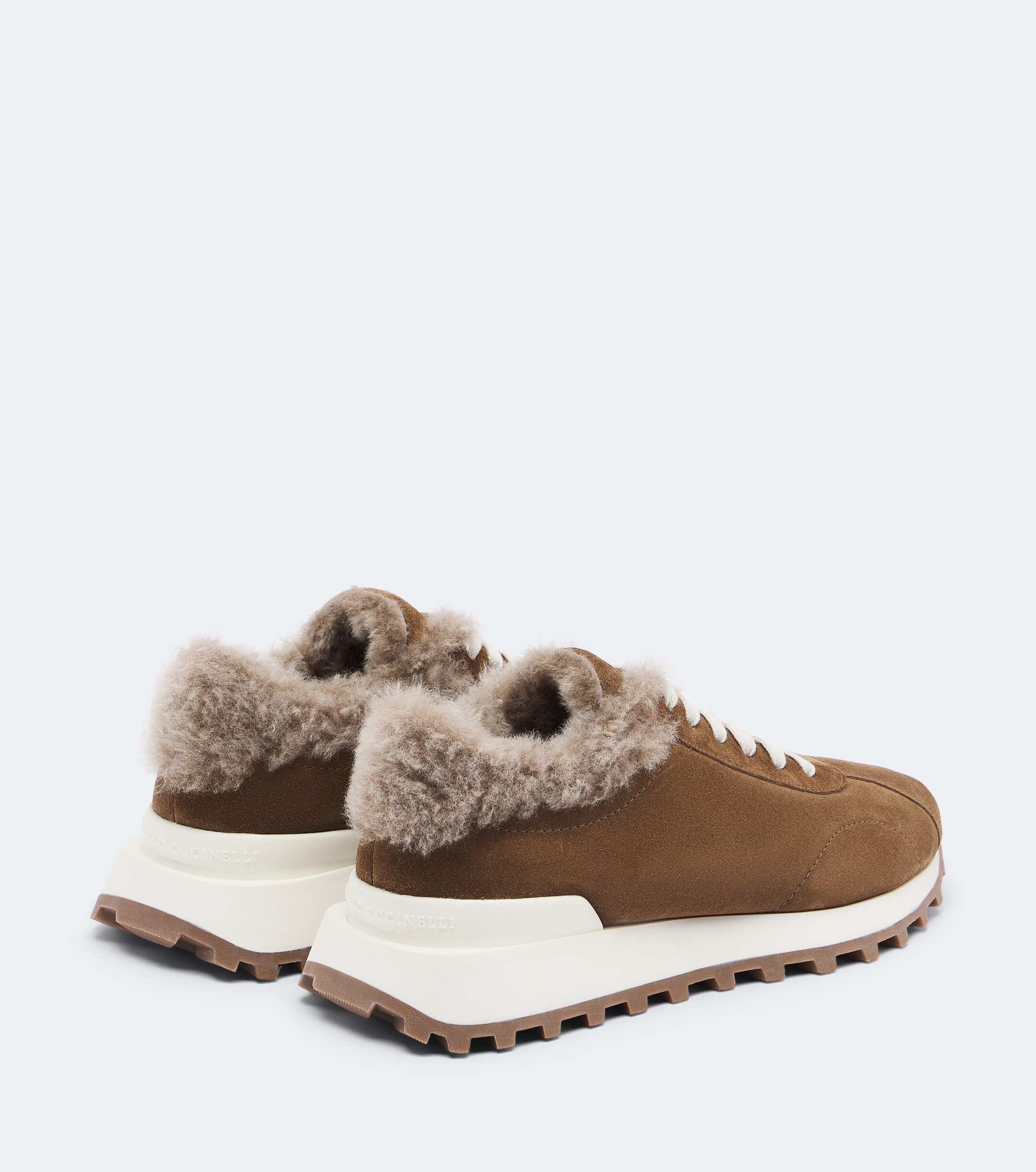 Brunello Cucinelli Brunello Cucinelli Monili shearling-lined suede sneakers