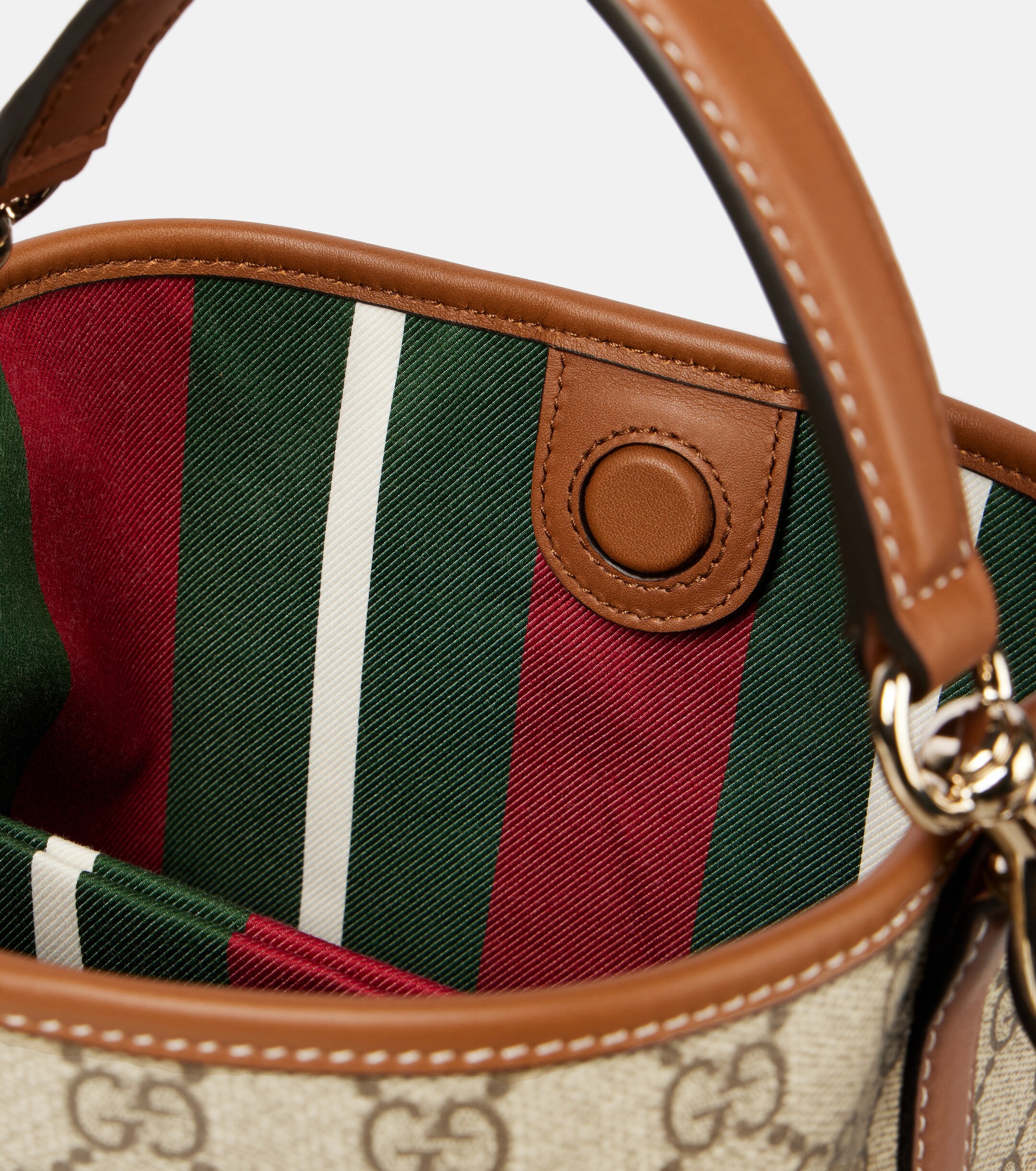 Gucci GG Emblem Small canvas bucket bag