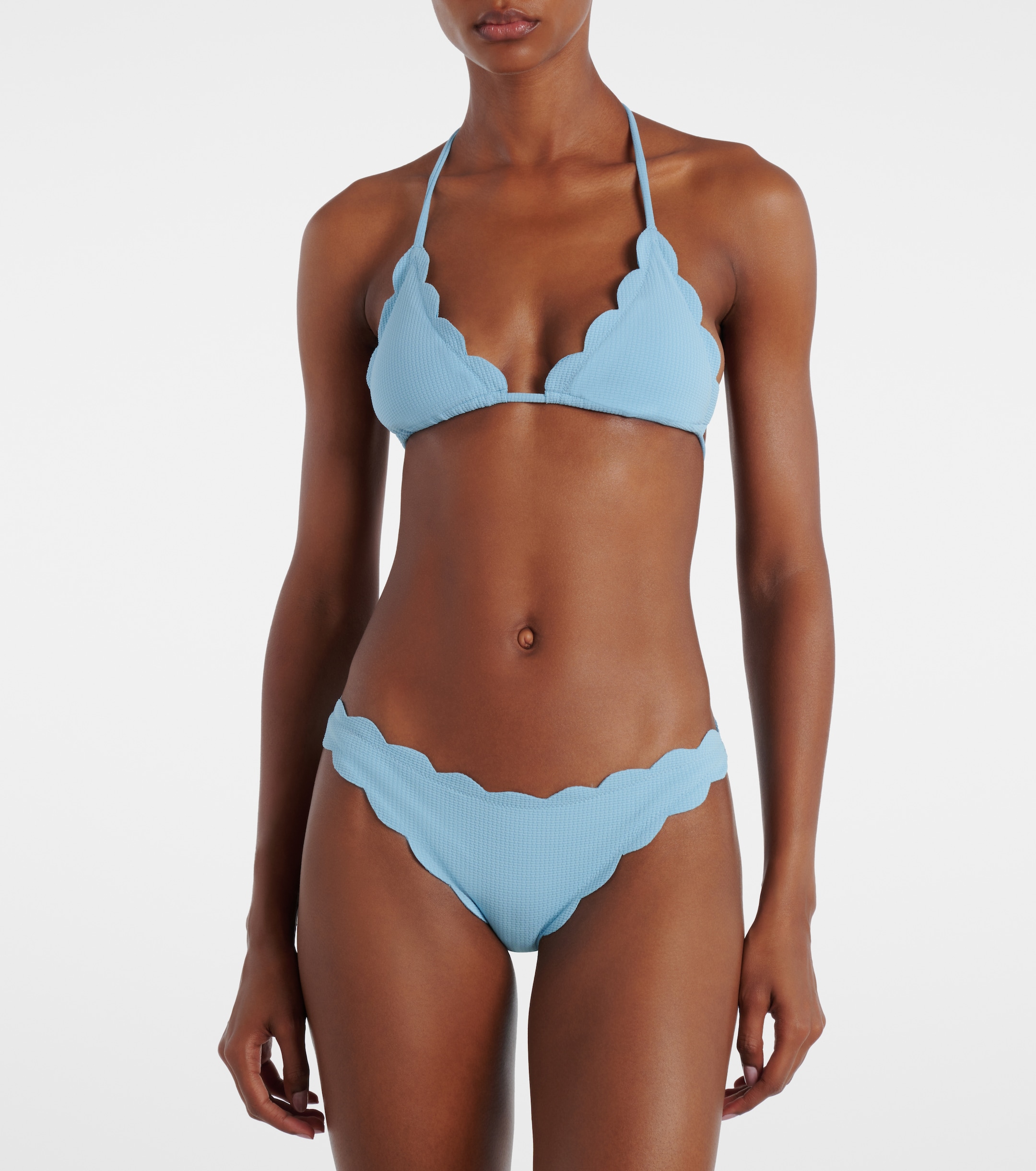 Marysia Broadway scalloped bikini top