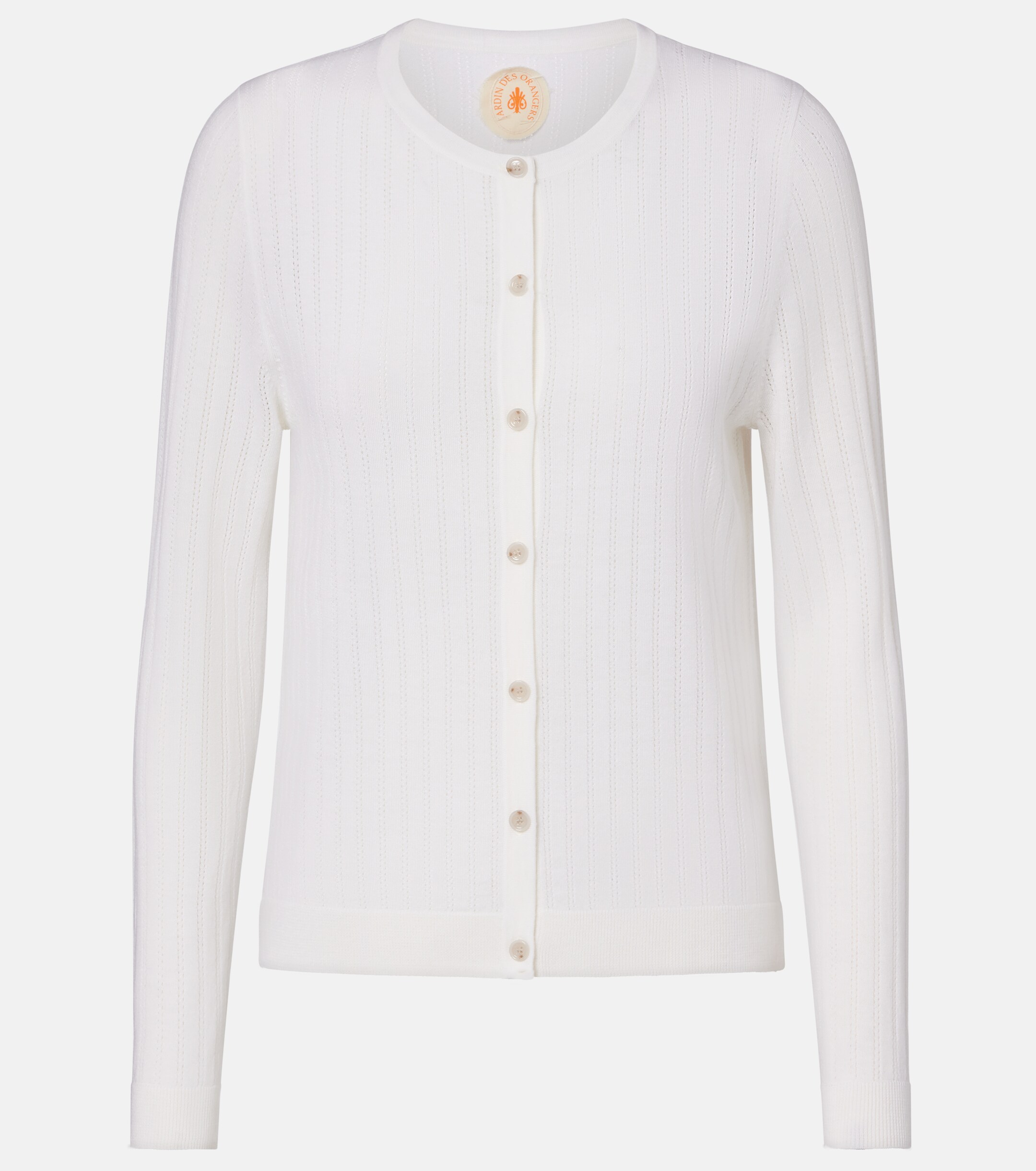 Jardin des Orangers Pointelle virgin wool cardigan thumbnail