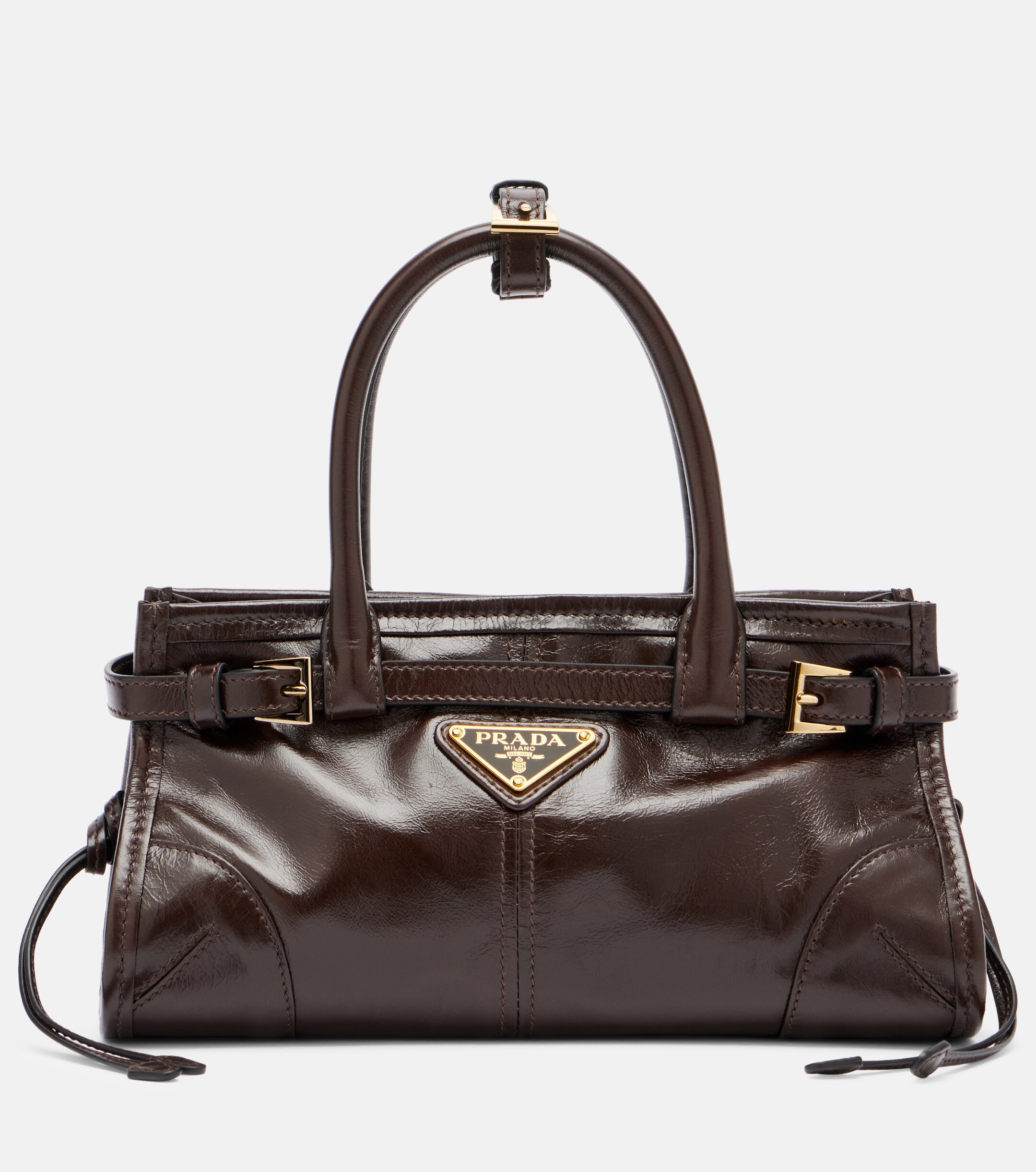 Prada Prada Bonnie Mini leather top-handle bag