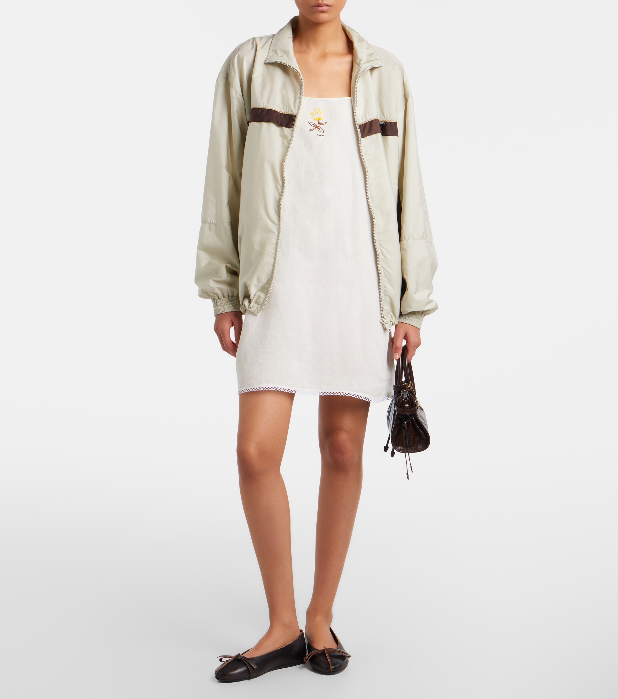 Prada Prada Bonnie Mini leather top-handle bag