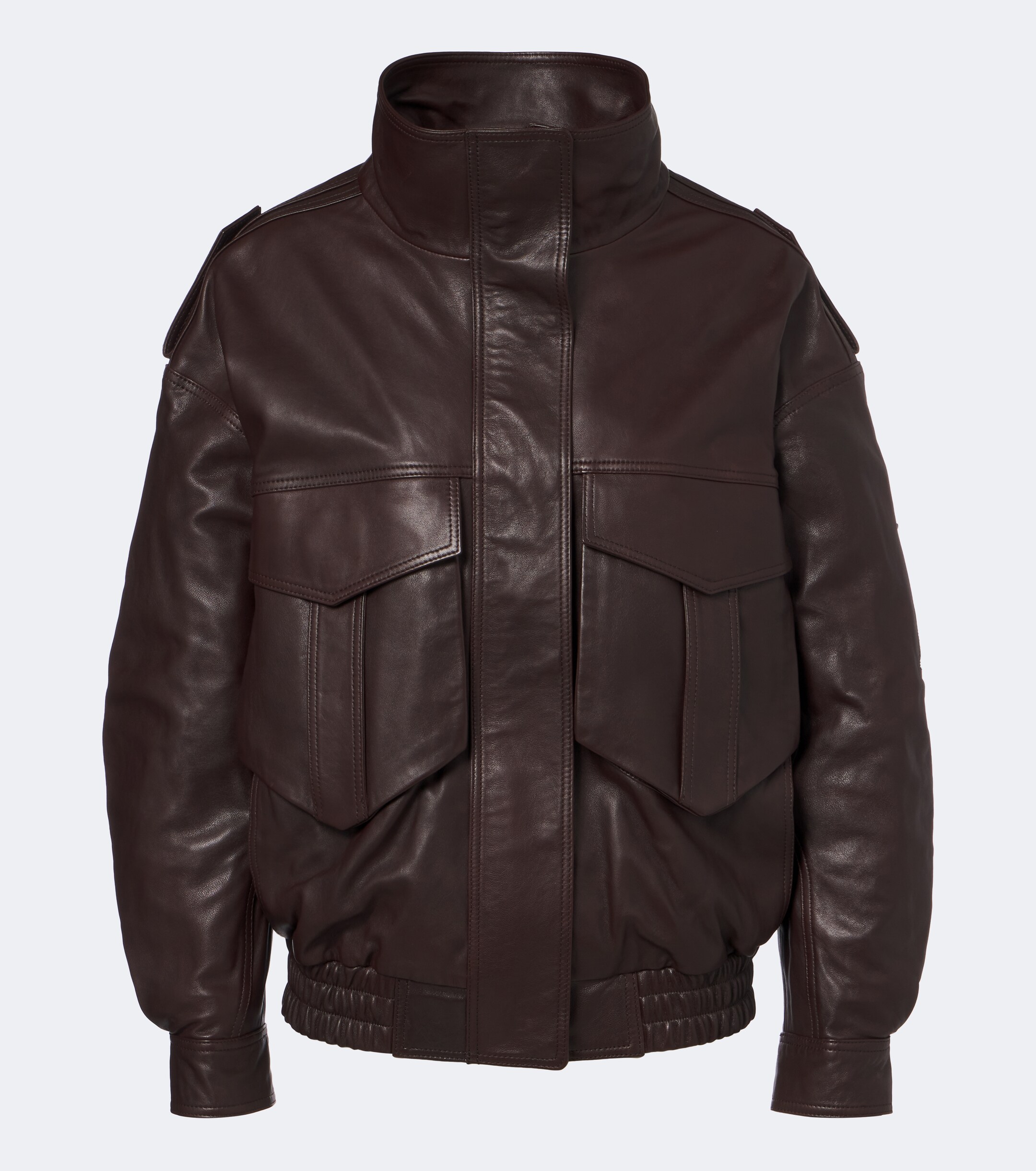 The Frankie Shop The Frankie Shop Napa leather jacket