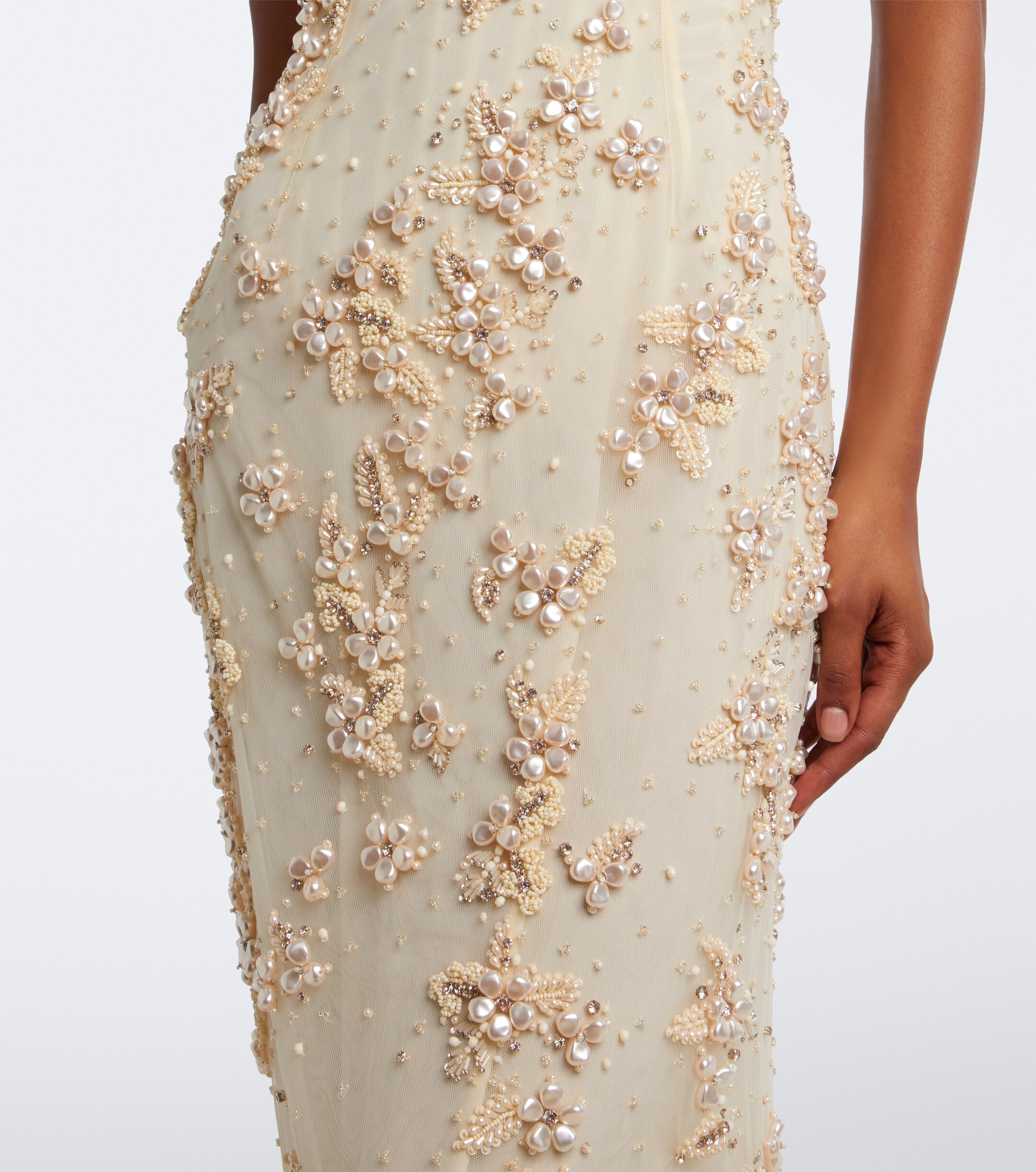 GEORGES HOBEIKA Georges Hobeika Embellished tulle bustier gown