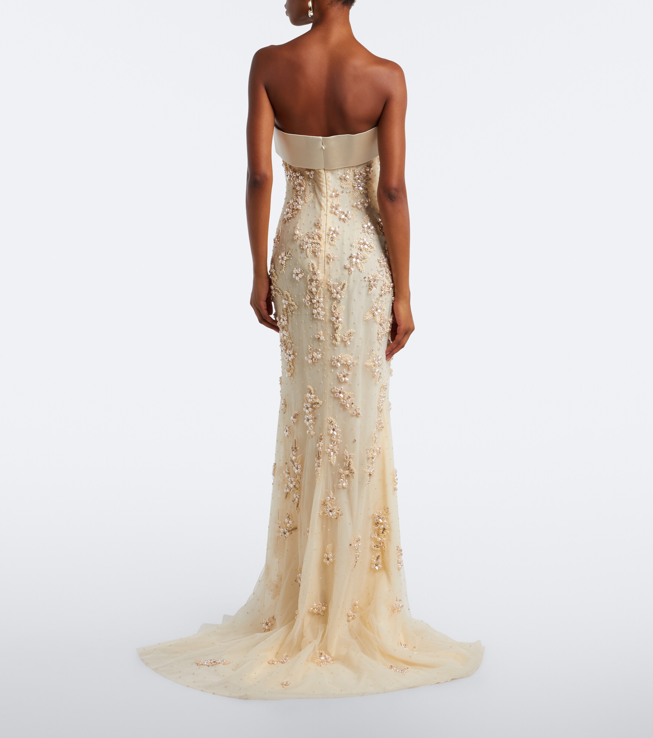GEORGES HOBEIKA Georges Hobeika Embellished tulle bustier gown