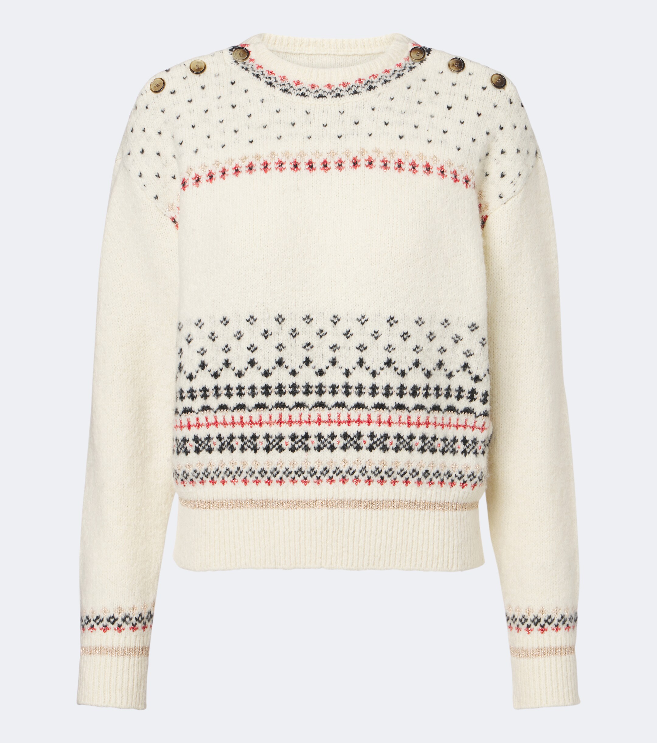 Marant Étoile Marant Etoile Zoe Fair Isle cotton and wool-blend sweater