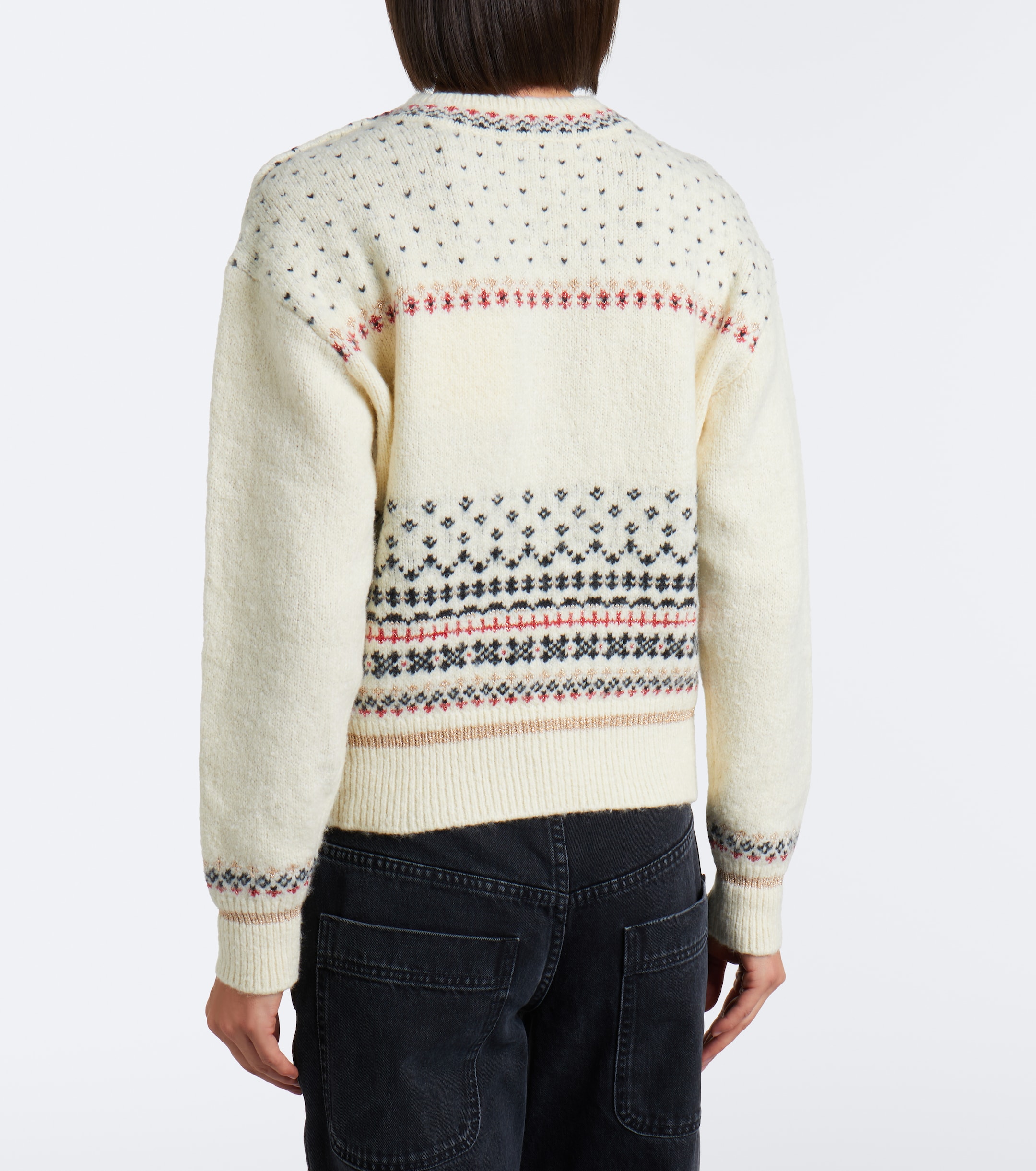 Marant Étoile Marant Etoile Zoe Fair Isle cotton and wool-blend sweater