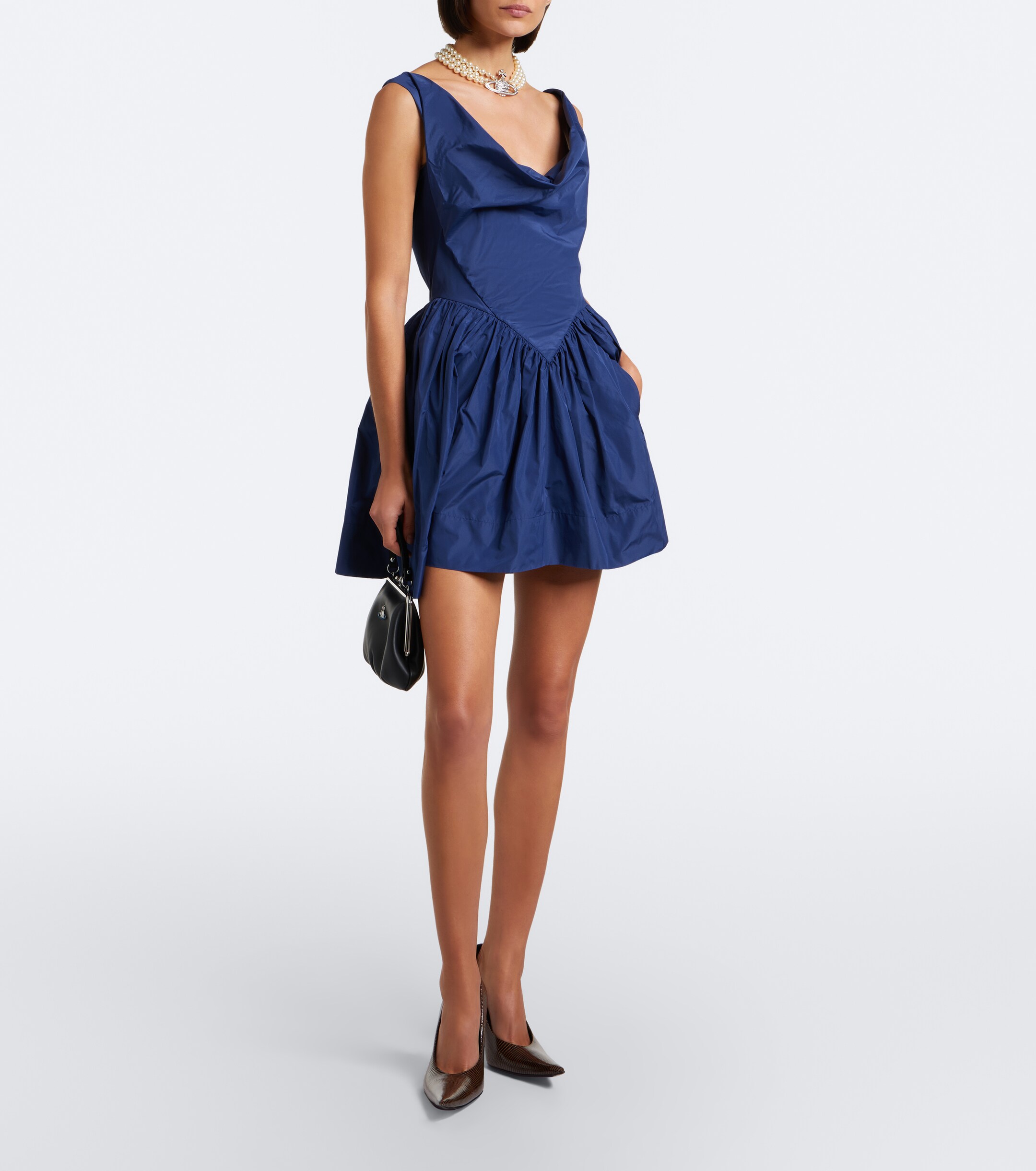 Vivienne Westwood Vivienne Westwood Sunday draped taffeta minidress