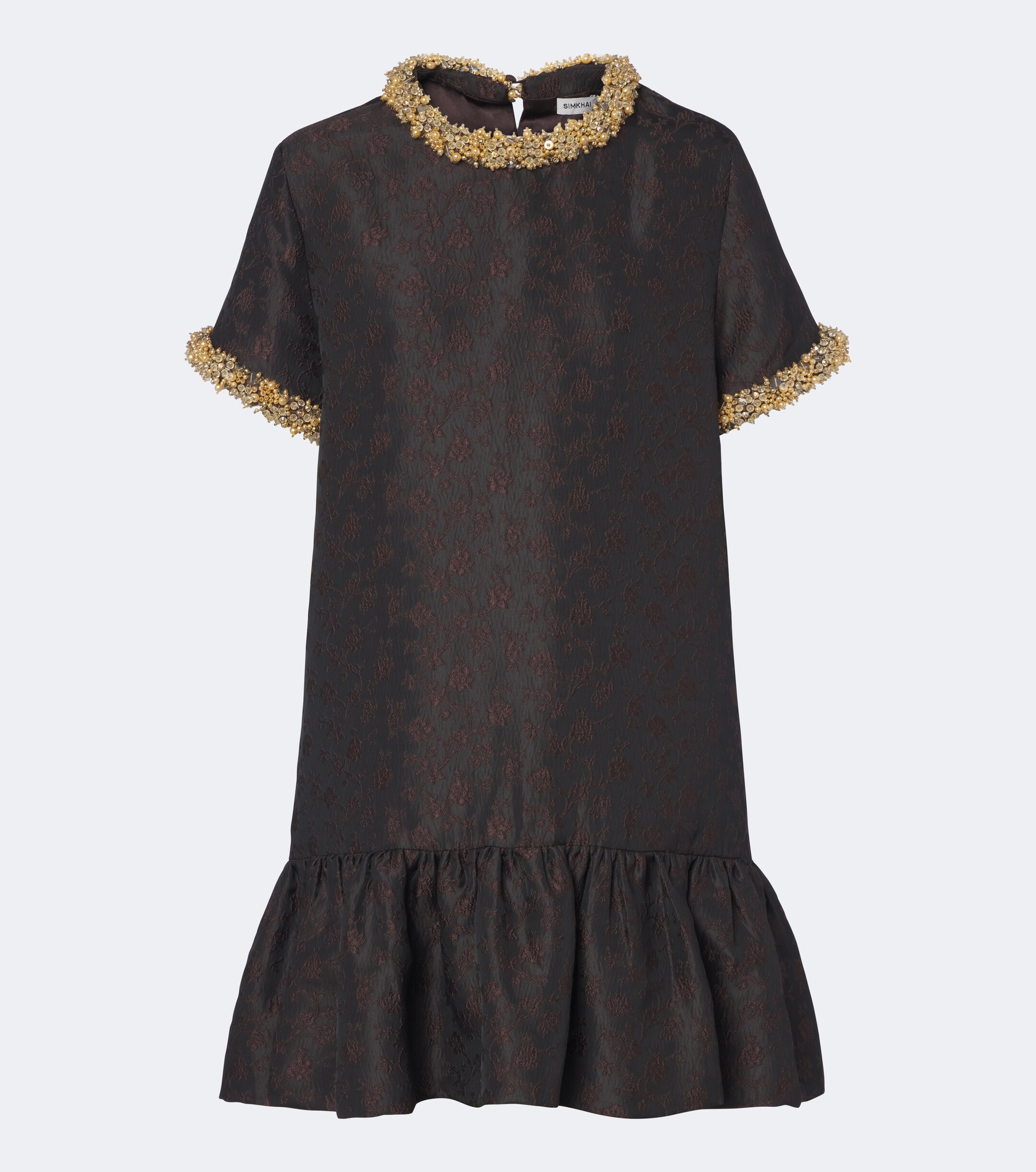 SIMKHAI Simkhai Alison embellished jacquard minidress