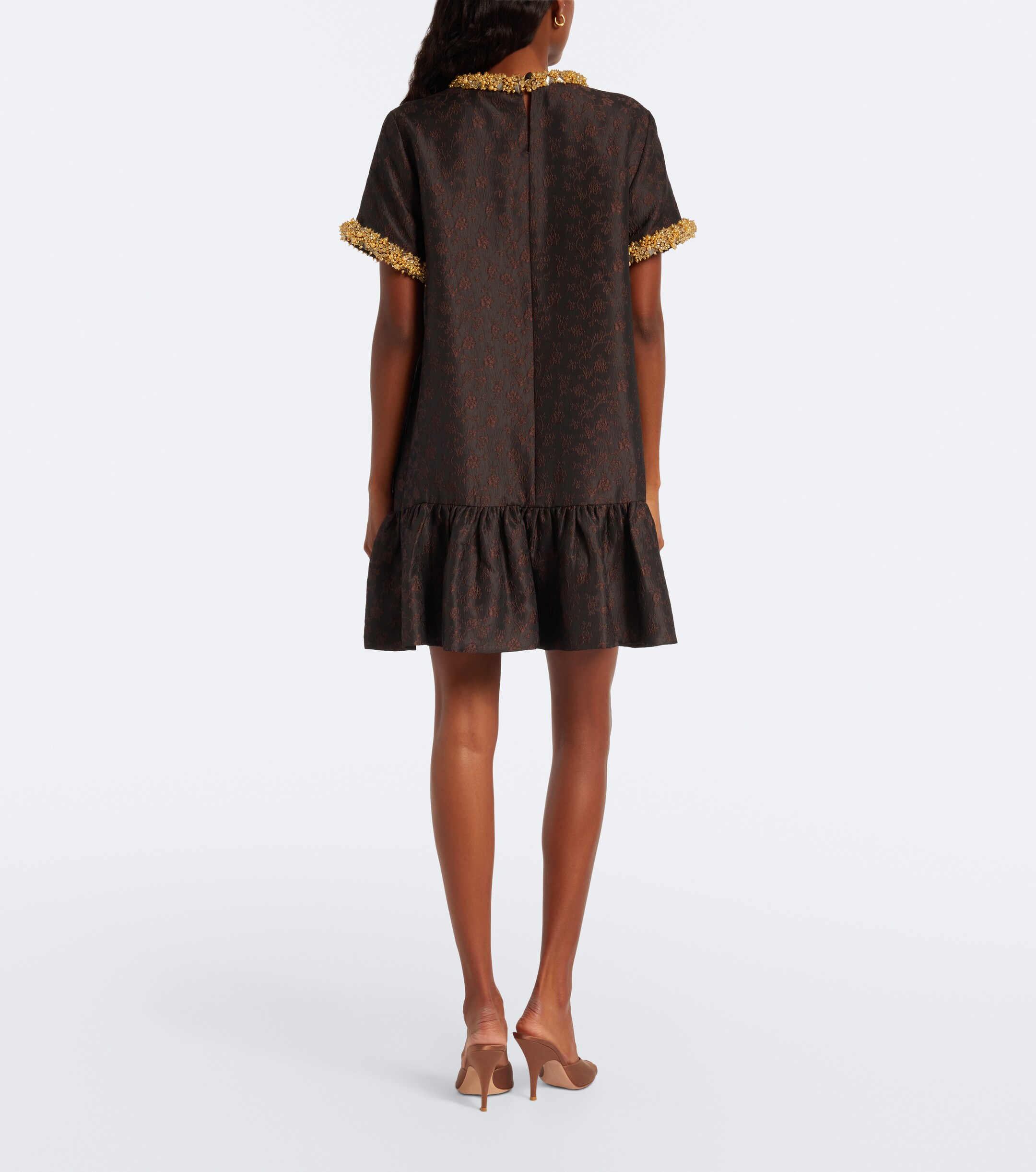 SIMKHAI Simkhai Alison embellished jacquard minidress