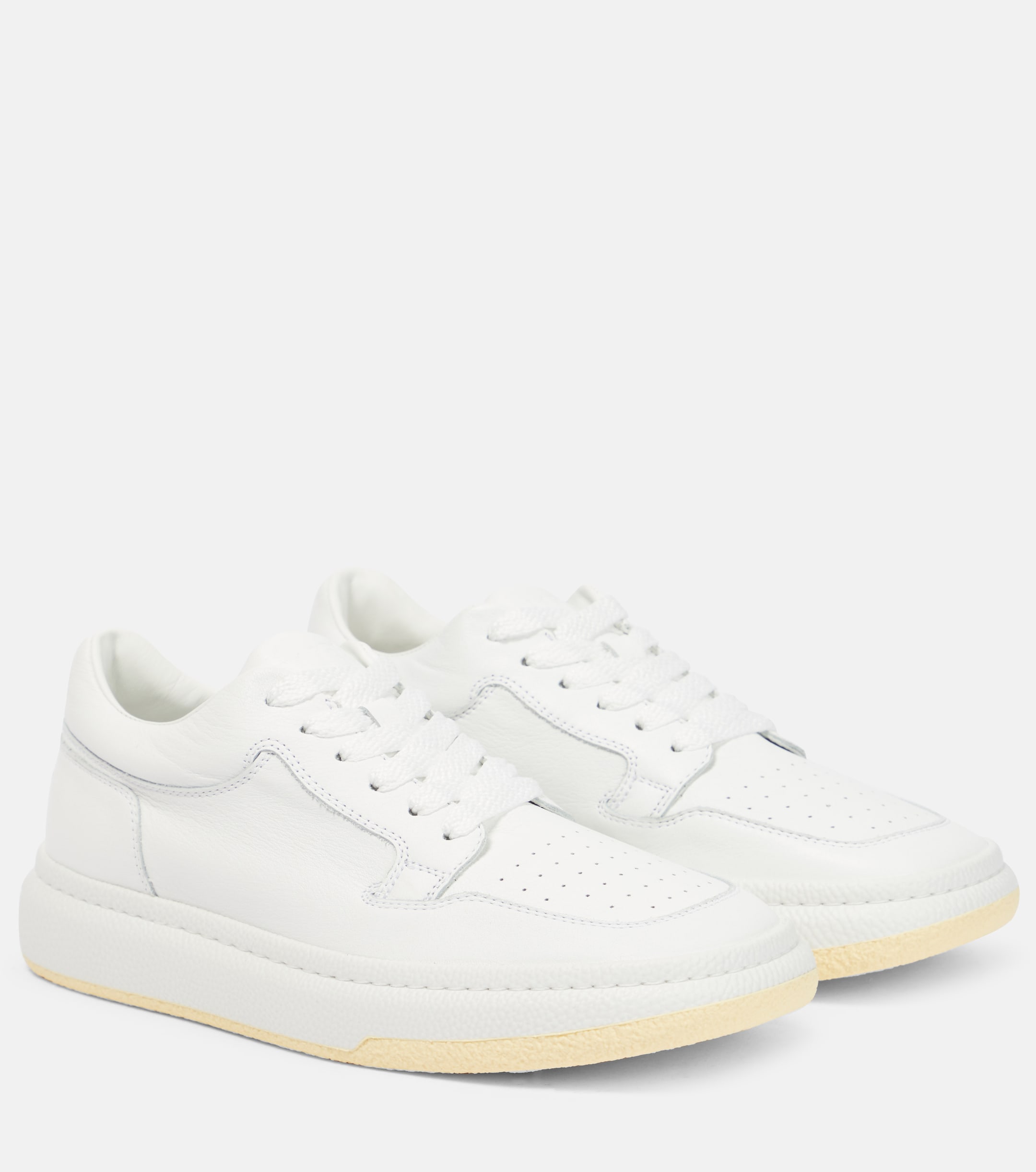 MM6 Maison Margiela - x Salomon Cross Low leather sneakers | Plush