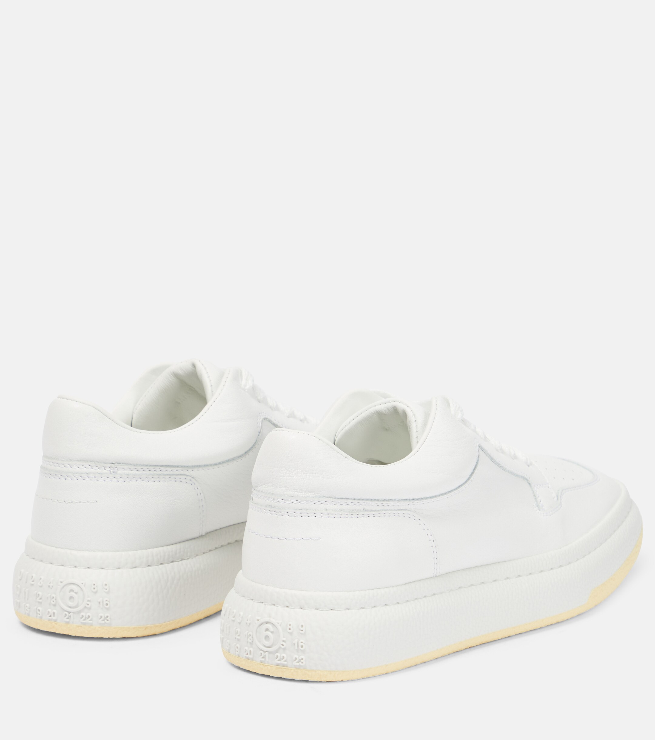 MM6 Maison Margiela - x Salomon Cross Low leather sneakers | Plush