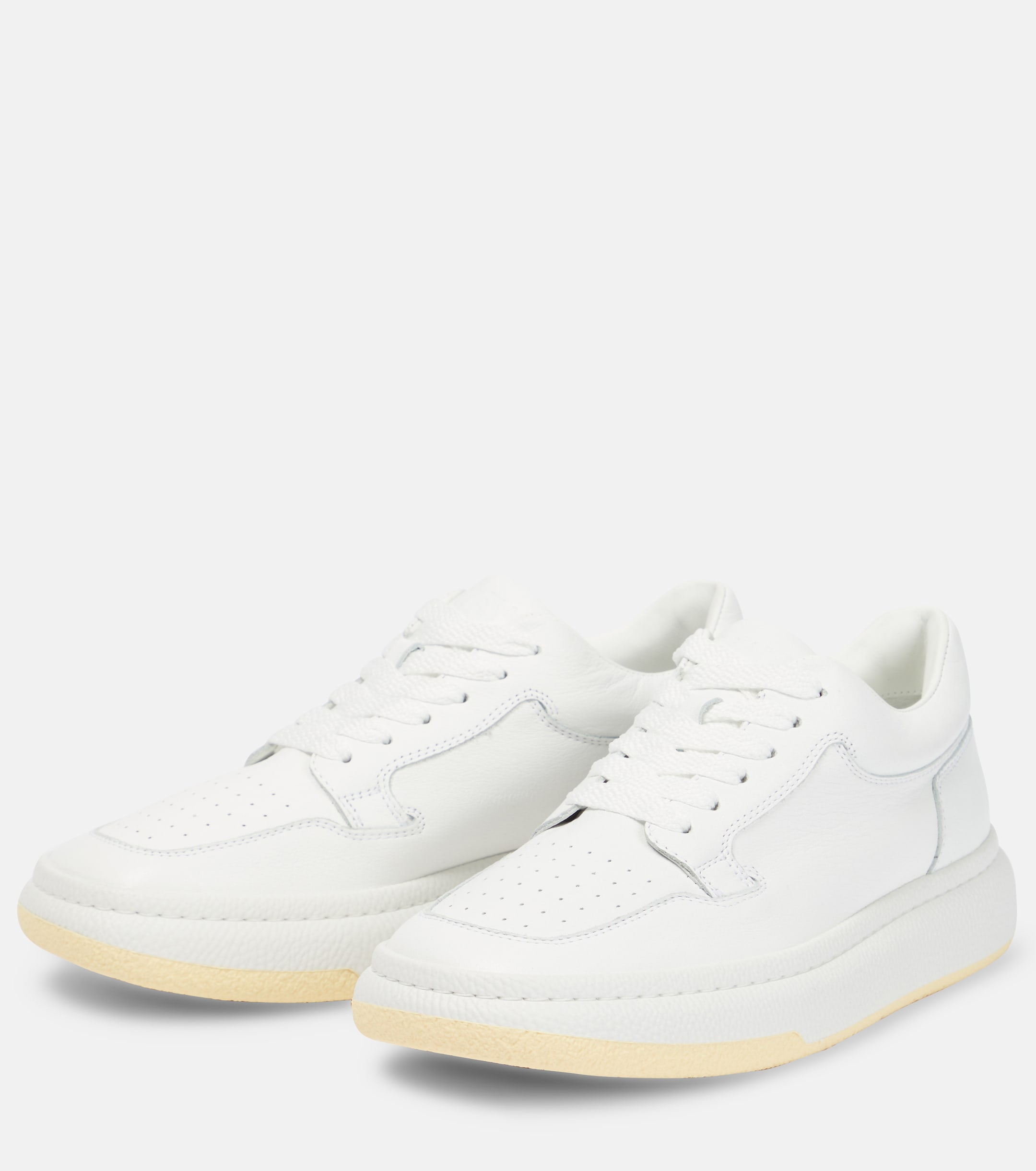 MM6 Maison Margiela - x Salomon Cross Low leather sneakers | Plush
