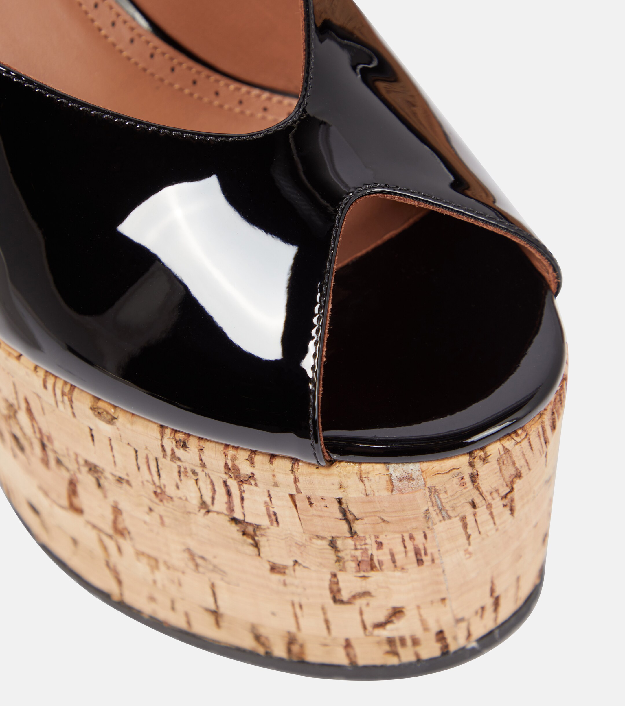 Alaïa Patent leather wedge sandals