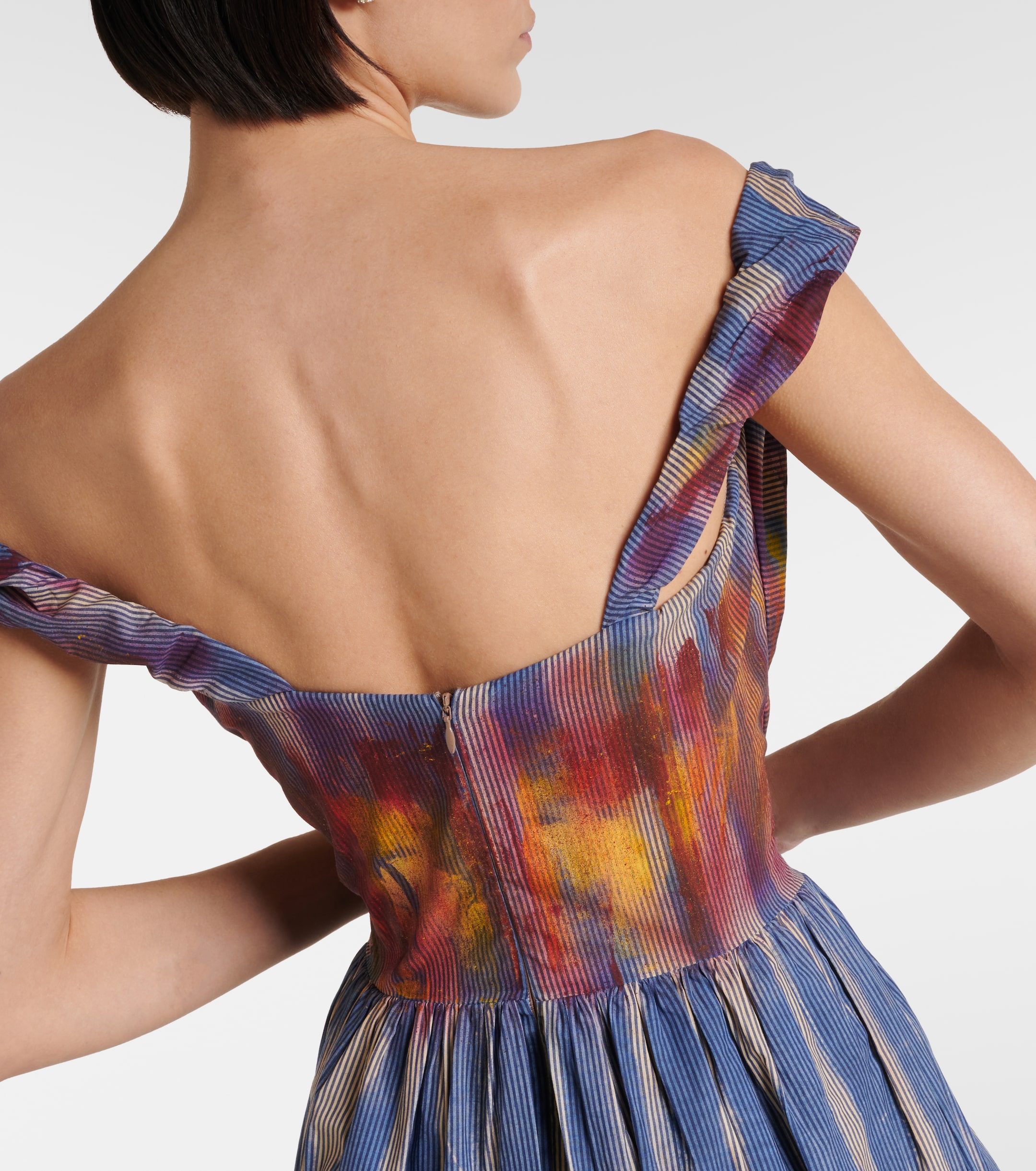 Vivienne Westwood - Sunday striped cotton corset dress | Plush