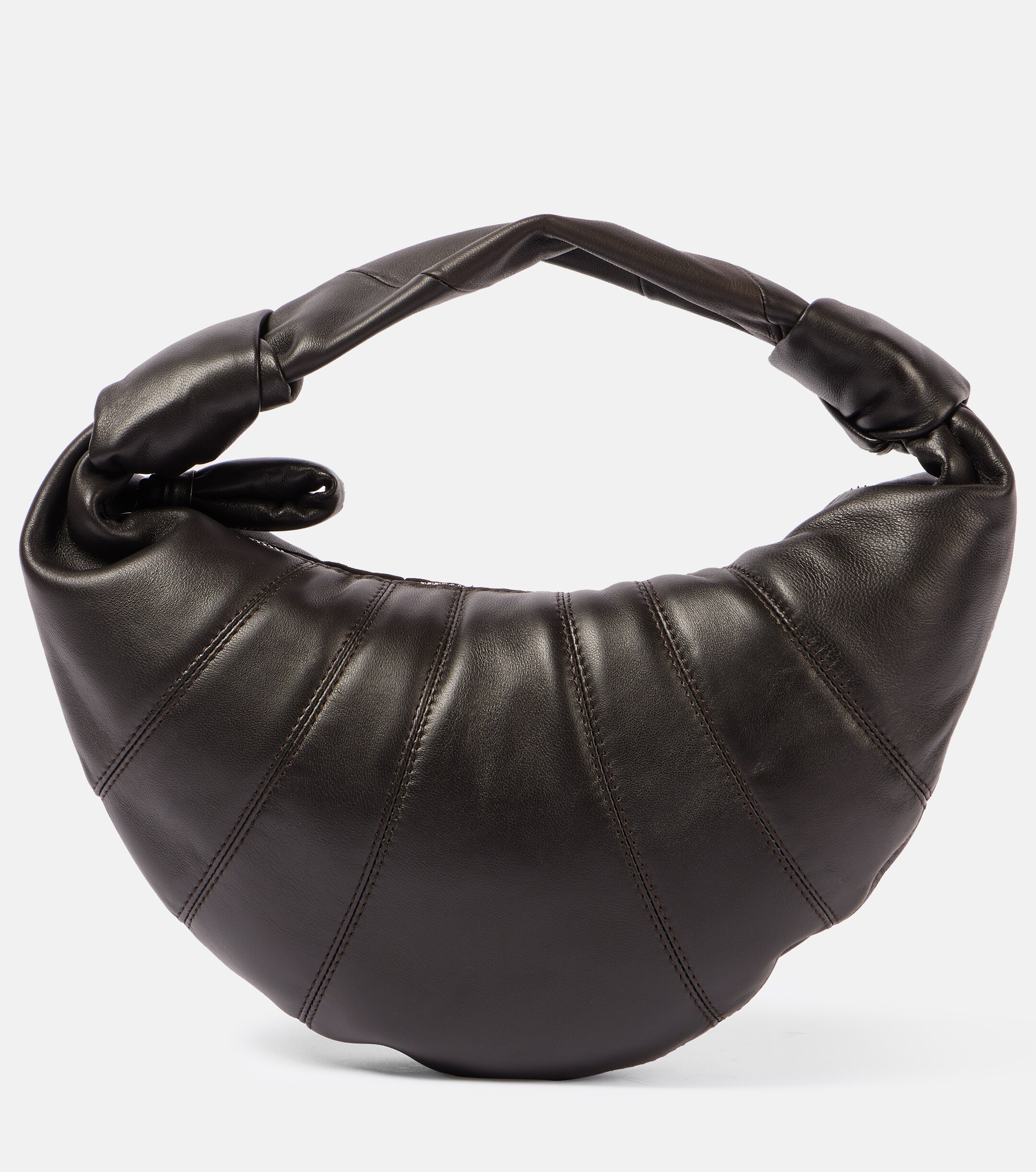 Lemaire Fortune Croissant Mini leather top-handle bag
