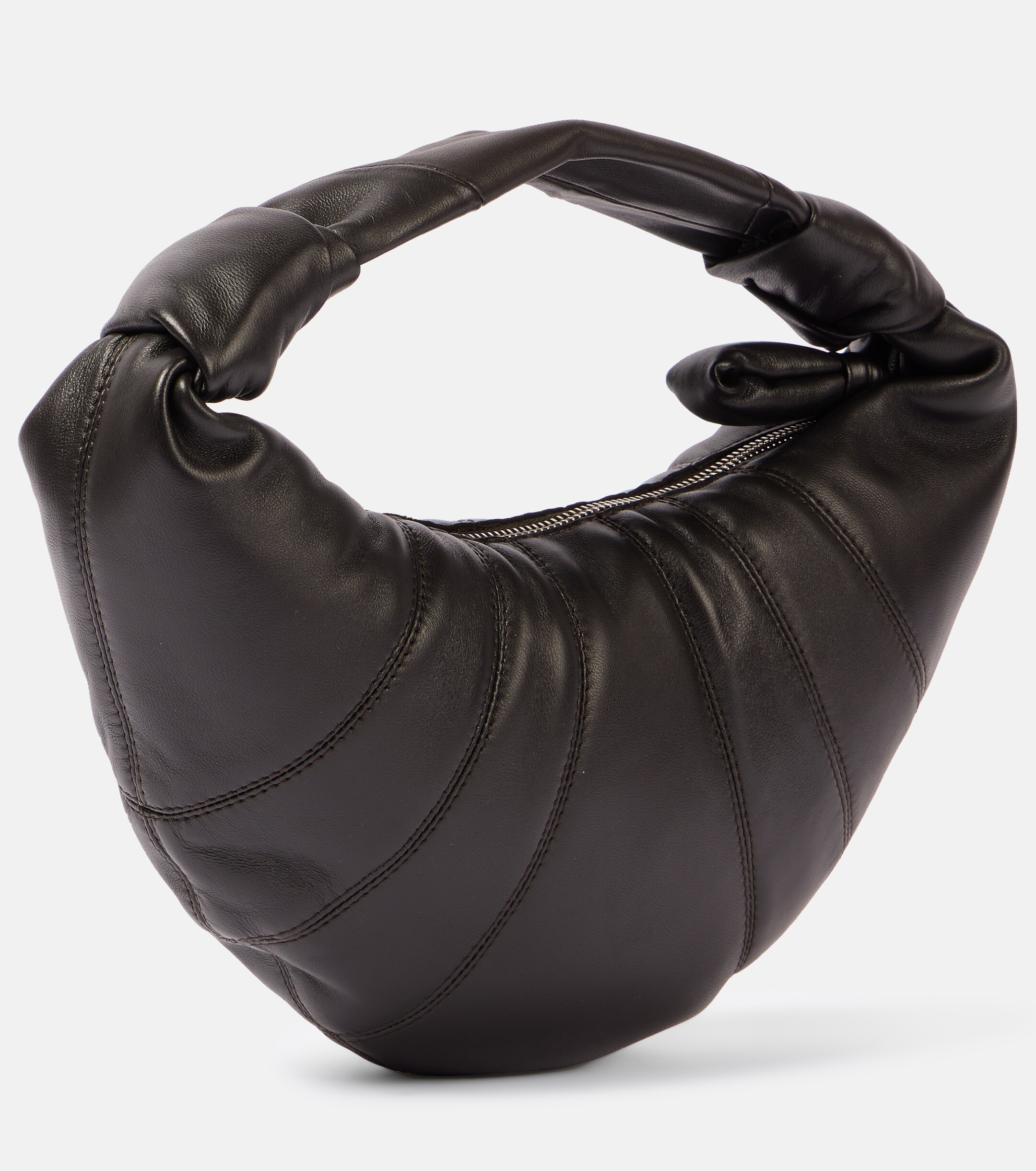 Lemaire Fortune Croissant Mini leather top-handle bag
