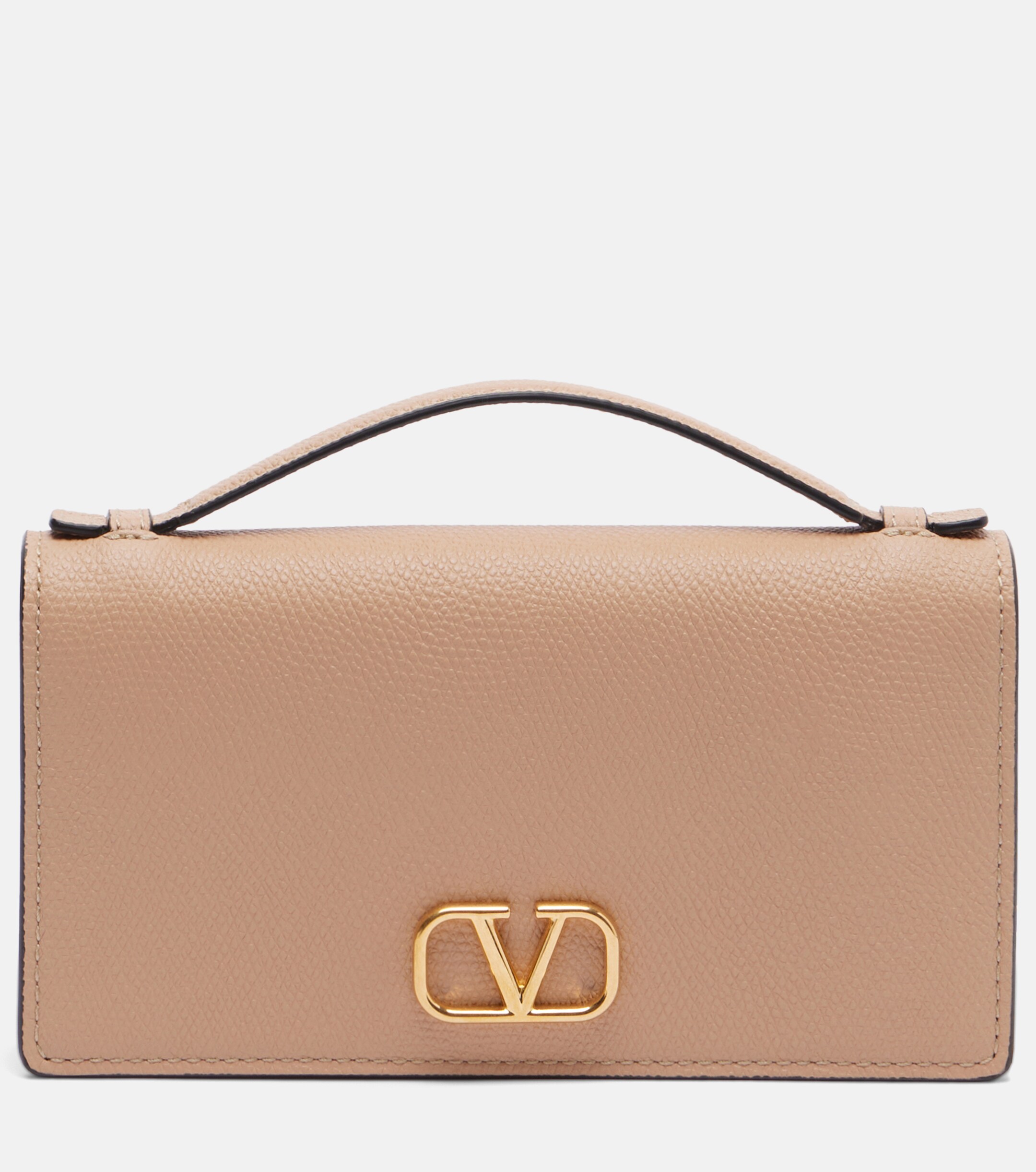 Valentino Garavani VLogo leather wallet on chain