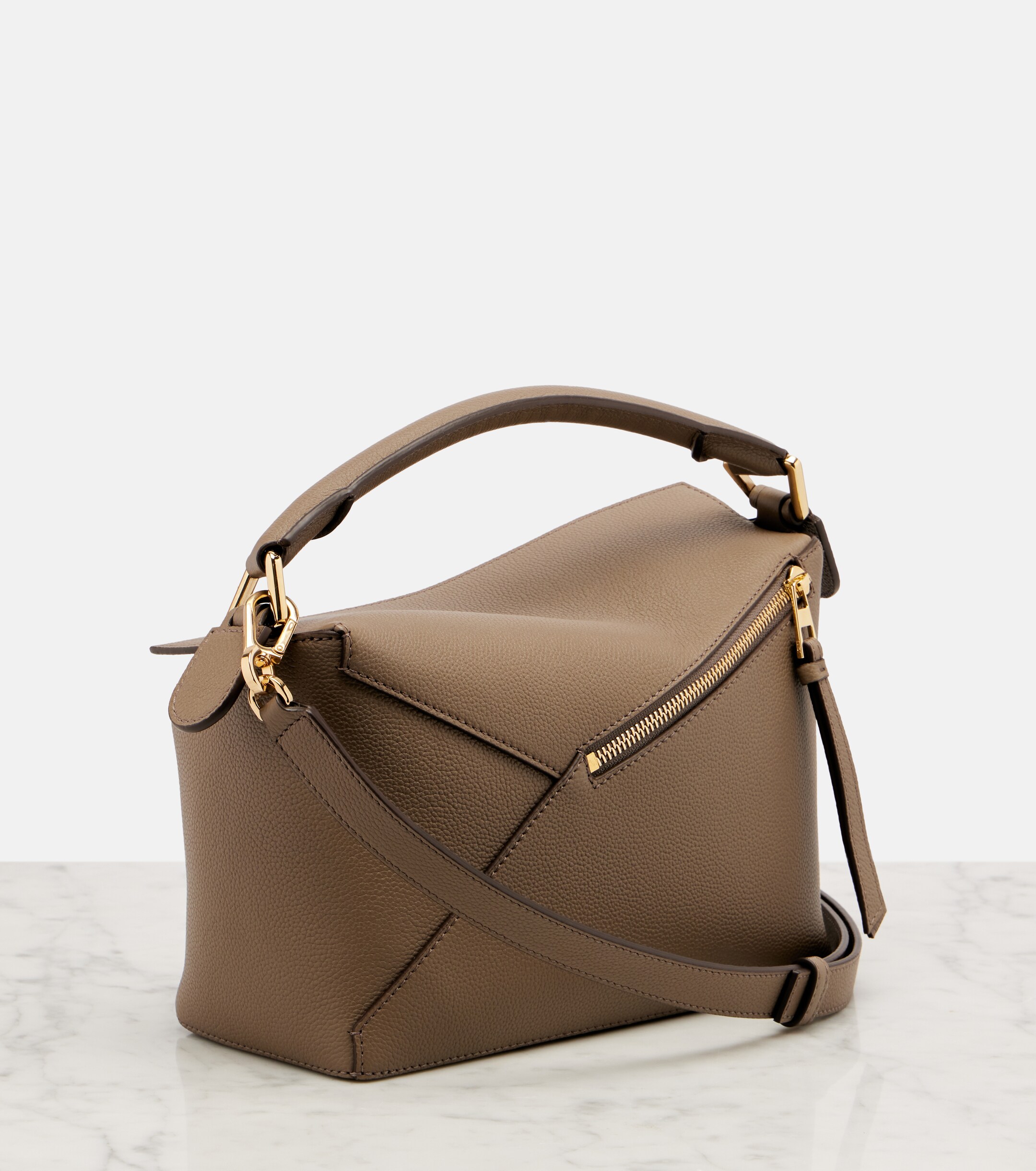 Loewe Puzzle Edge Small leather top-handle bag