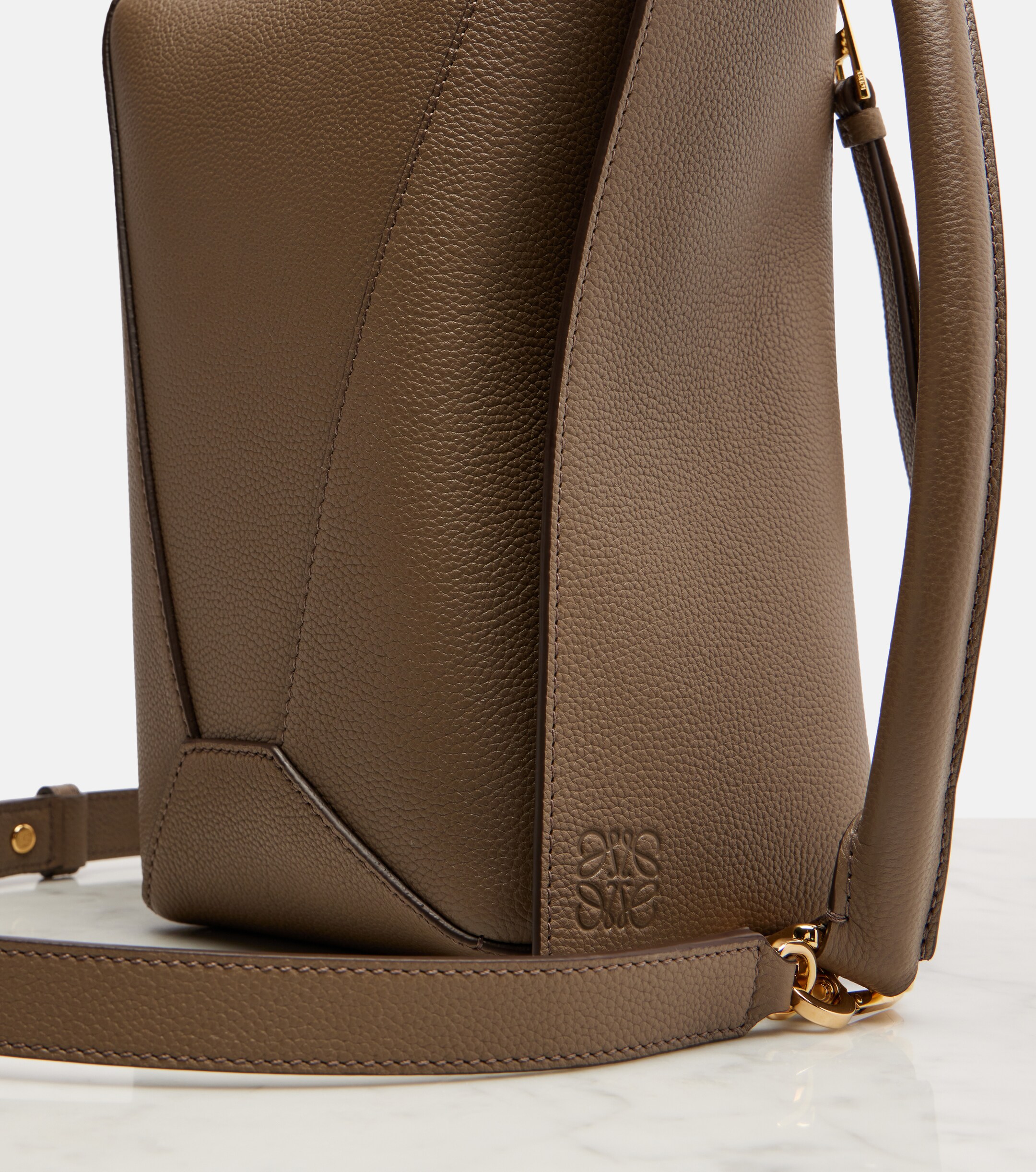 Loewe Puzzle Edge Small leather top-handle bag
