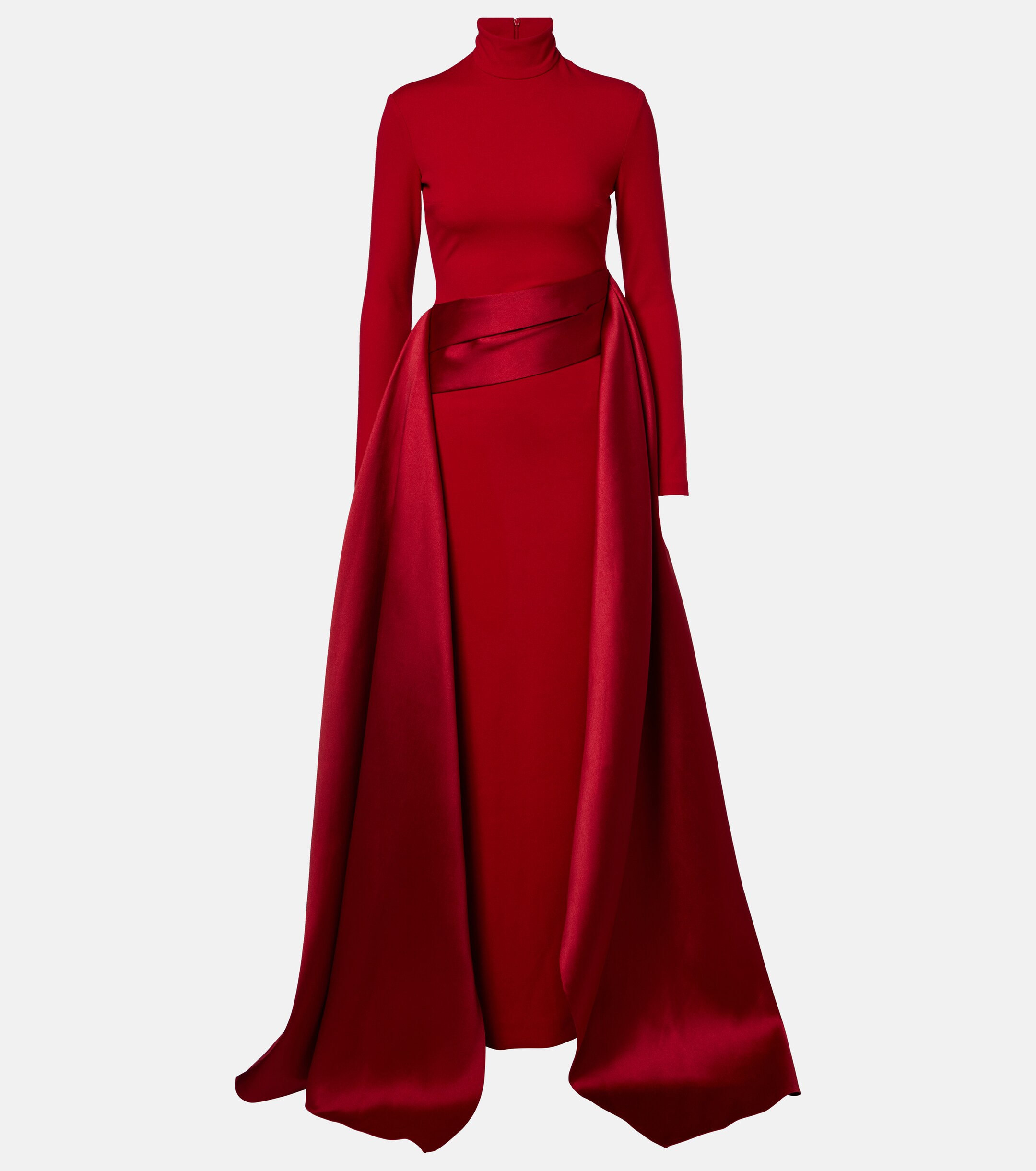 Solace London Olivia satin-trimmed gown thumbnail