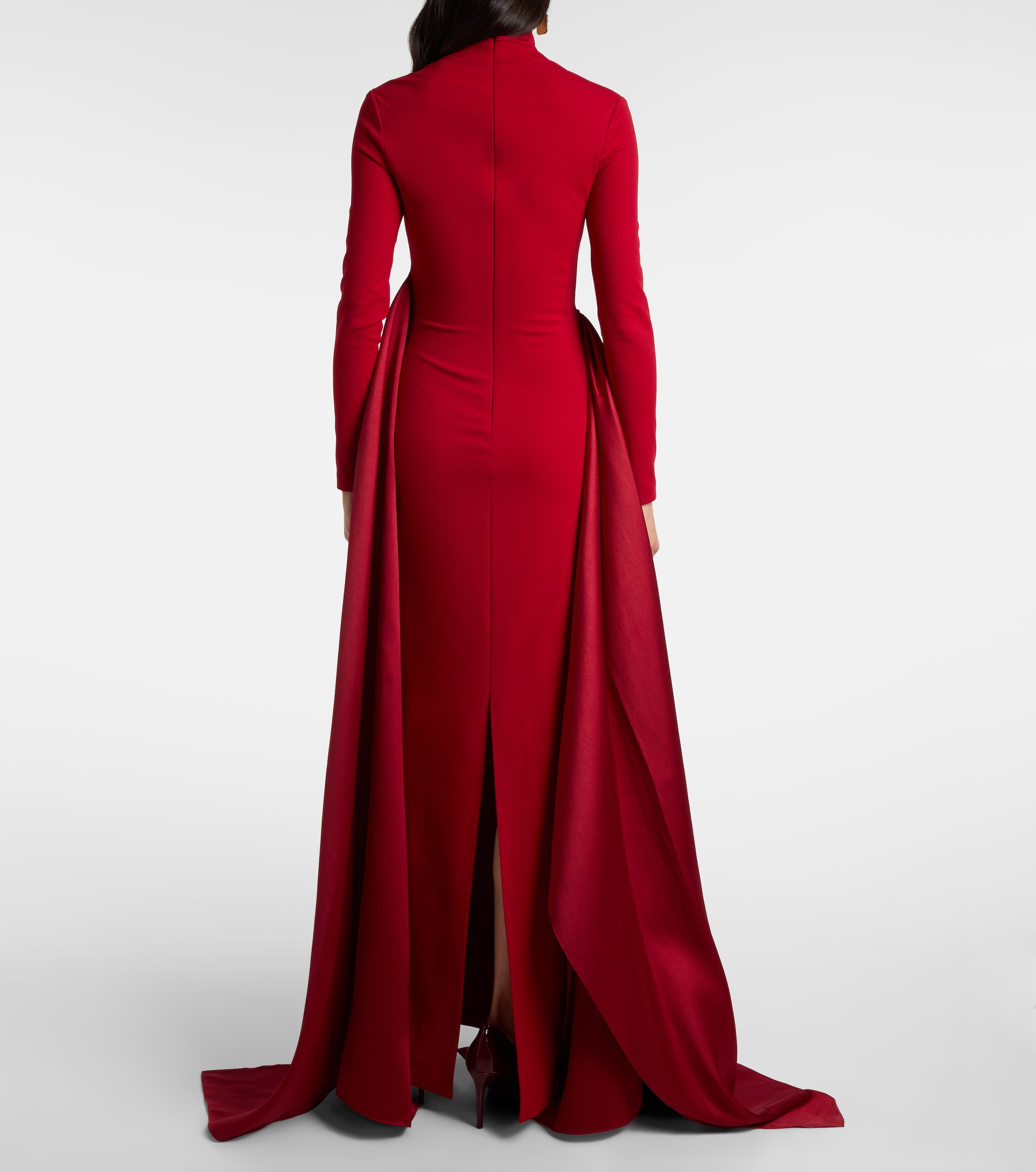 Solace London Olivia satin-trimmed gown thumbnail
