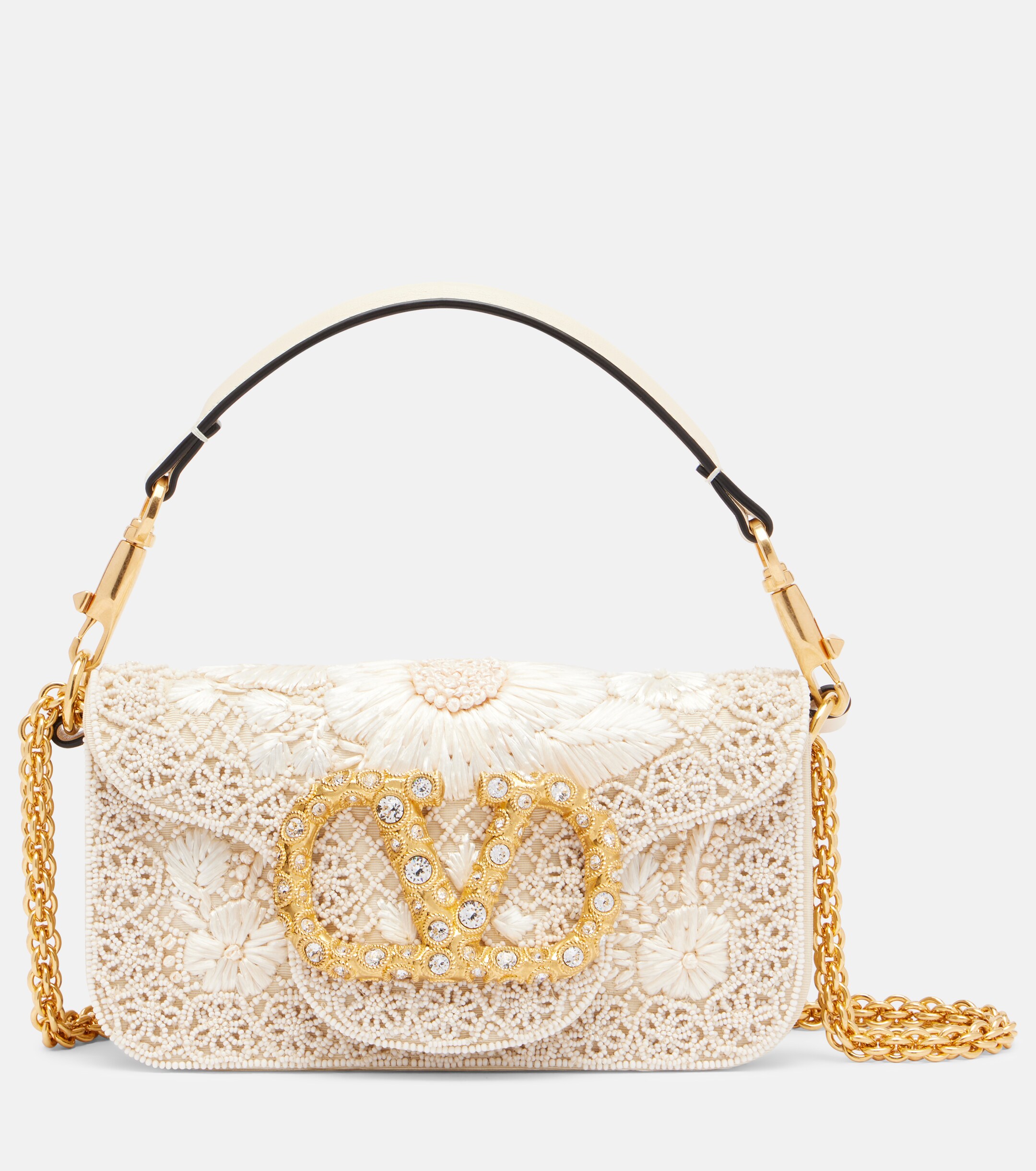 Valentino Garavani Locò Small embellished shoulder bag