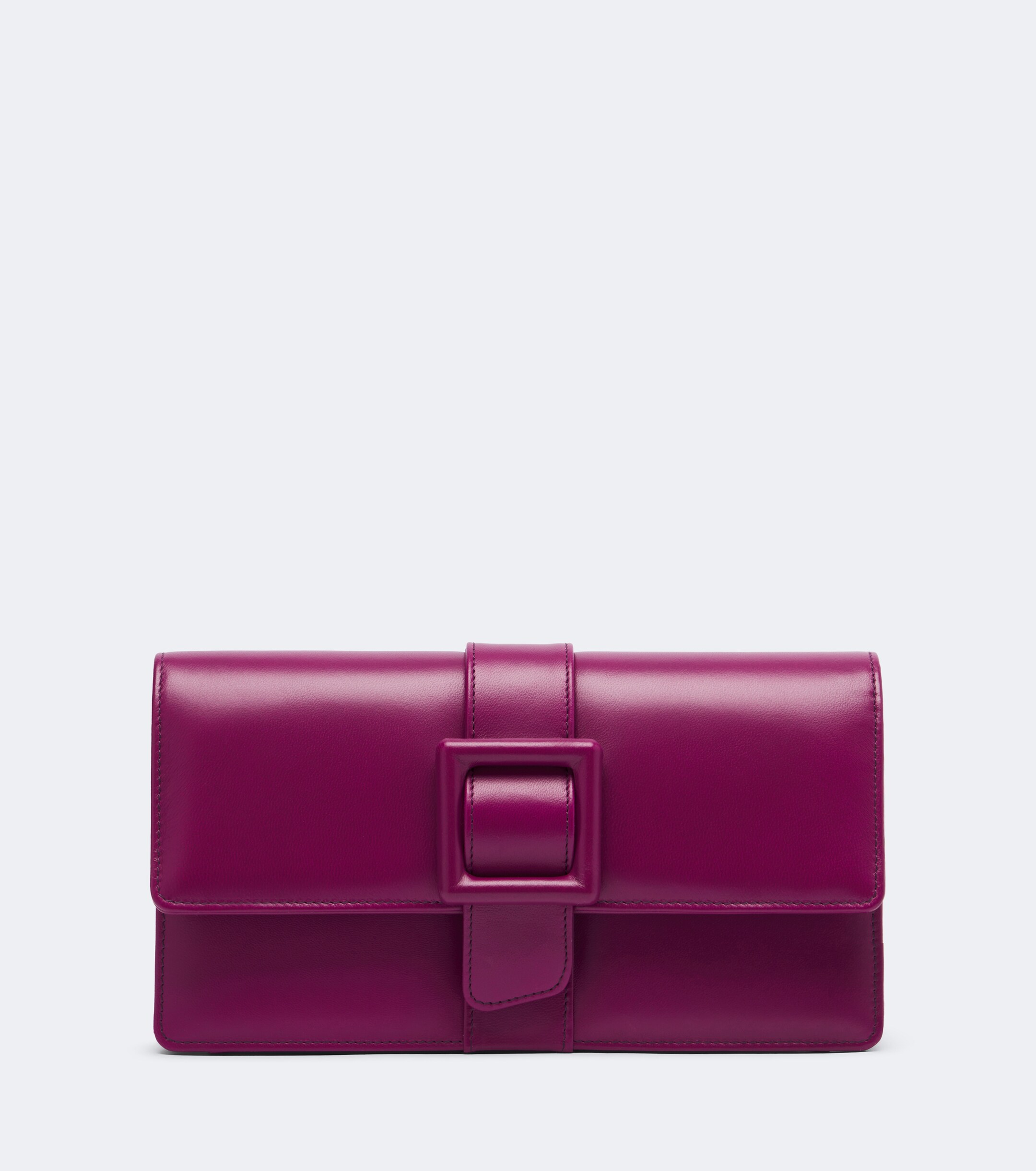 MANOLO BLAHNIK Maycap leather clutch