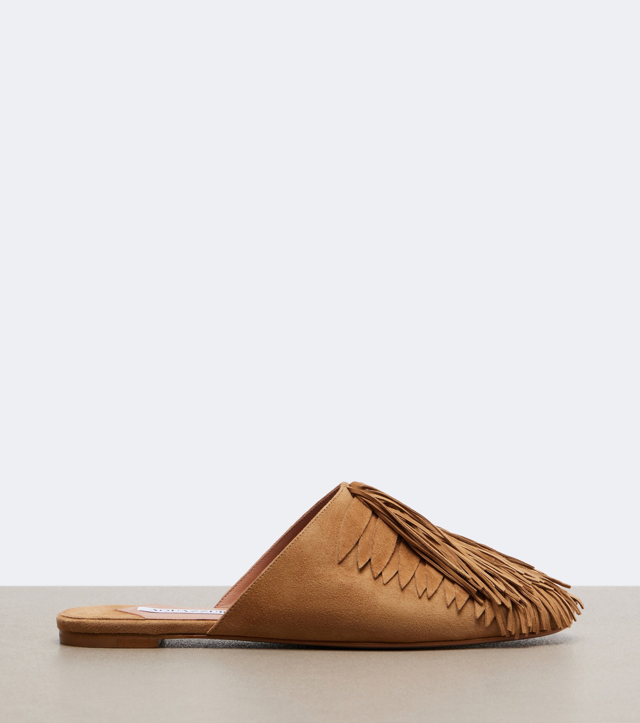 AQUAZZURA Aquazzura Maverick fringed suede mules