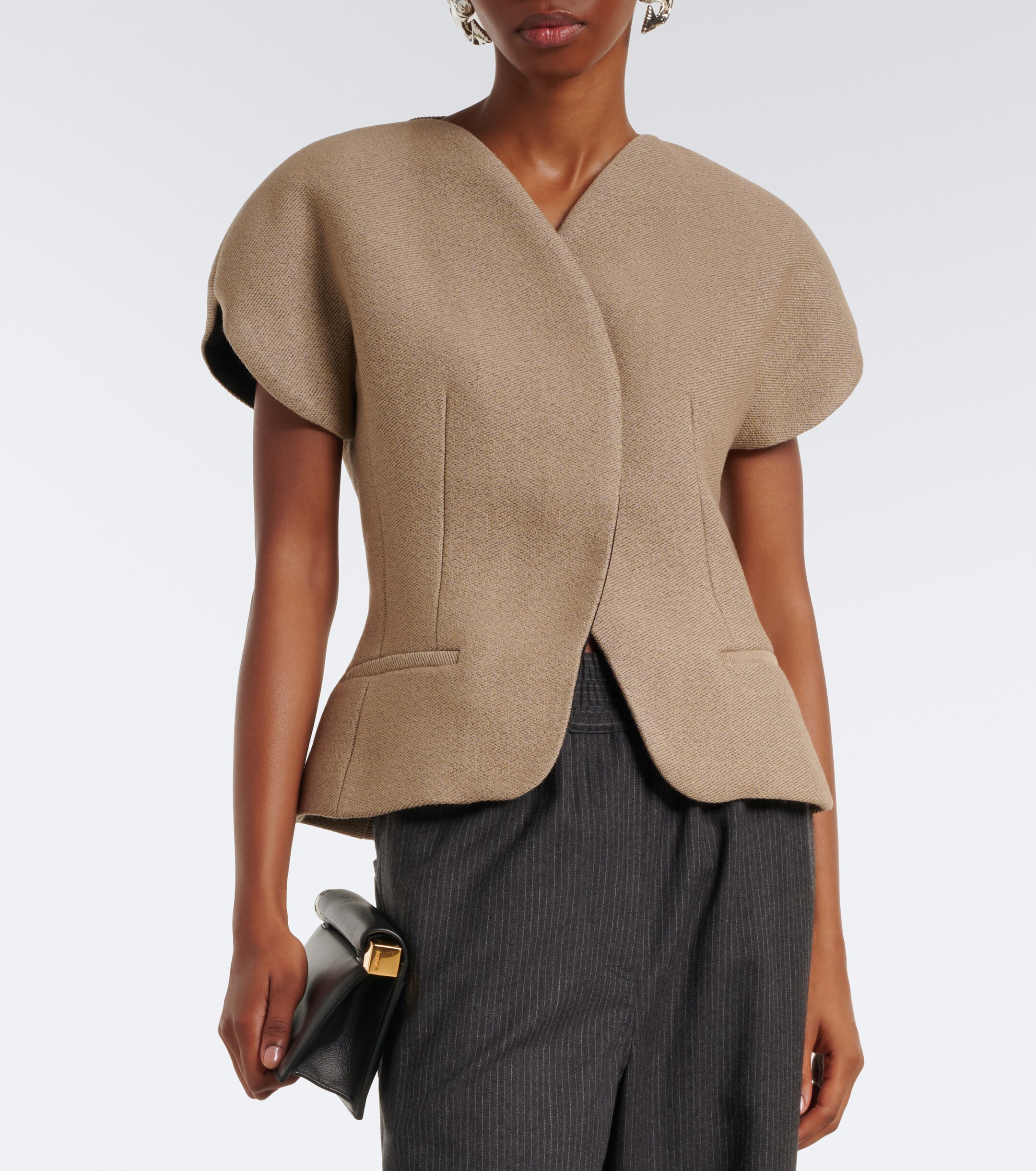 Jacquemus Jacquemus Ovalo wool and cotton jacket