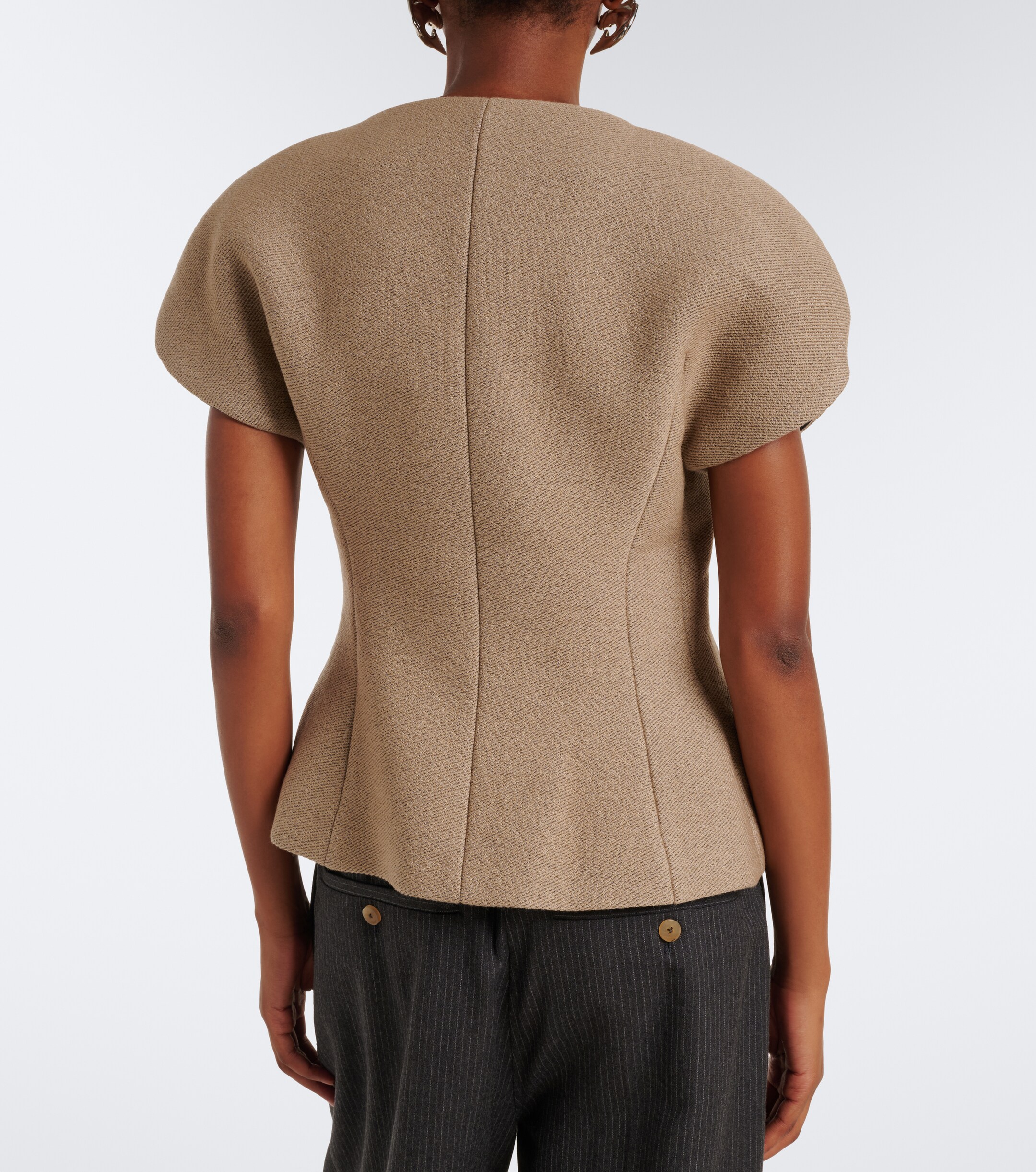 Jacquemus Jacquemus Ovalo wool and cotton jacket