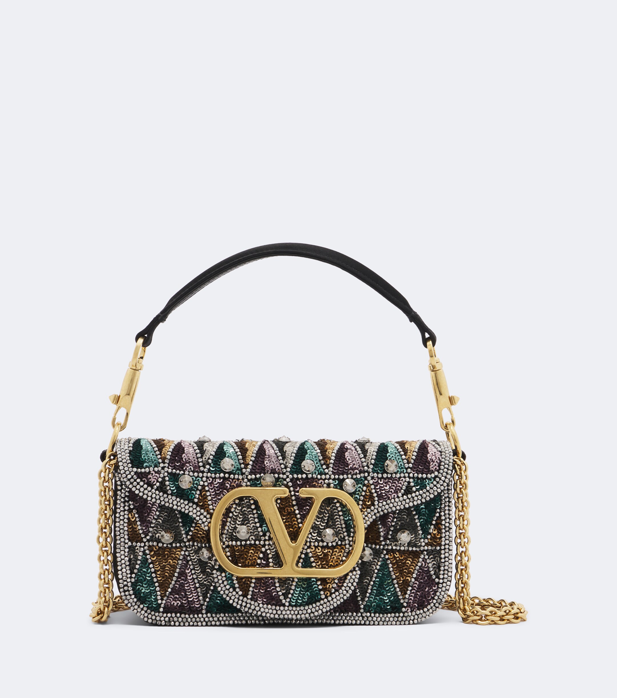 Valentino Garavani Loco Small embellished shoulder bag