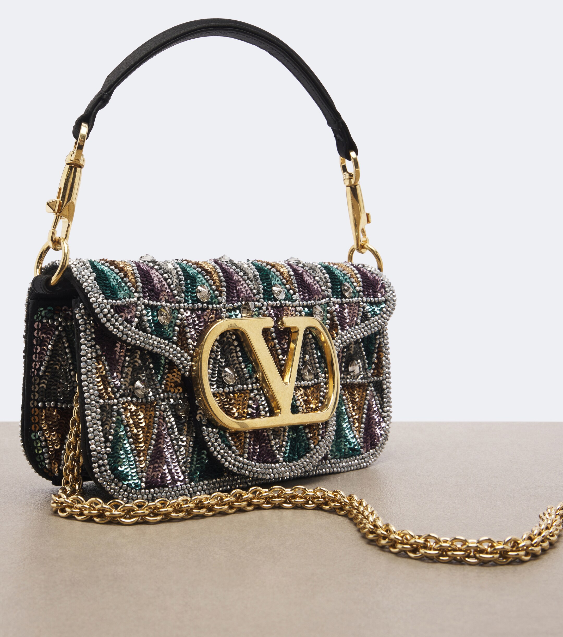 Valentino Garavani Loco Small embellished shoulder bag thumbnail