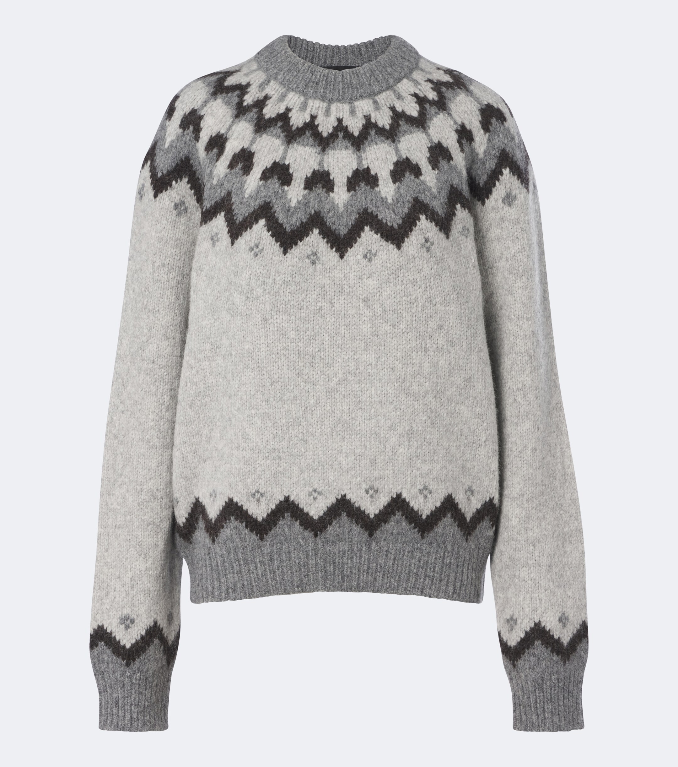 Nili Lotan Nili Lotan Alan Fair Isle alpaca and wool-blend sweater
