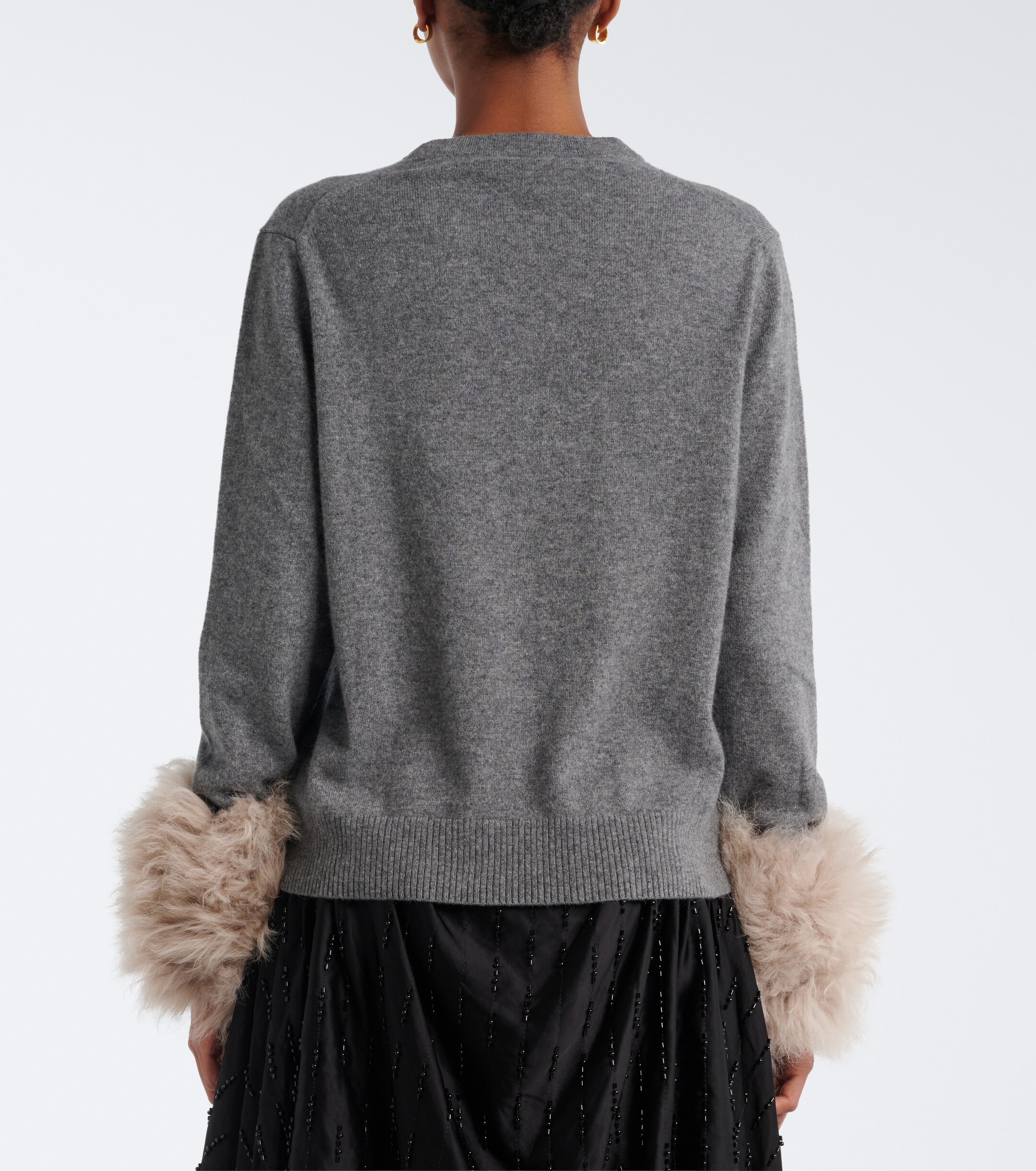 Jacques Wei Jacques Wei Wool-trimmed cashmere sweater