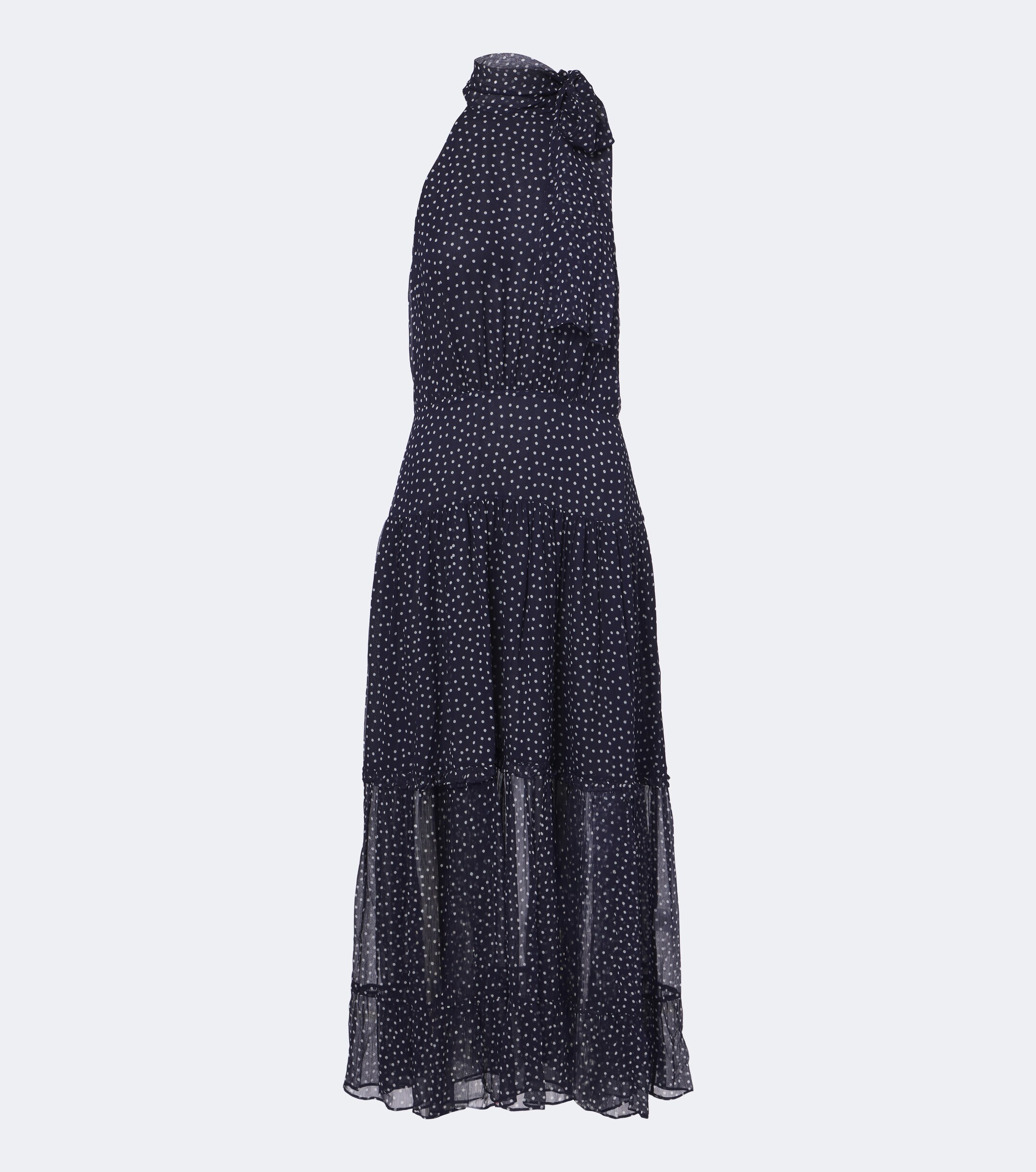 RIXO Rixo Abi polka-dot tie-neck midi dress